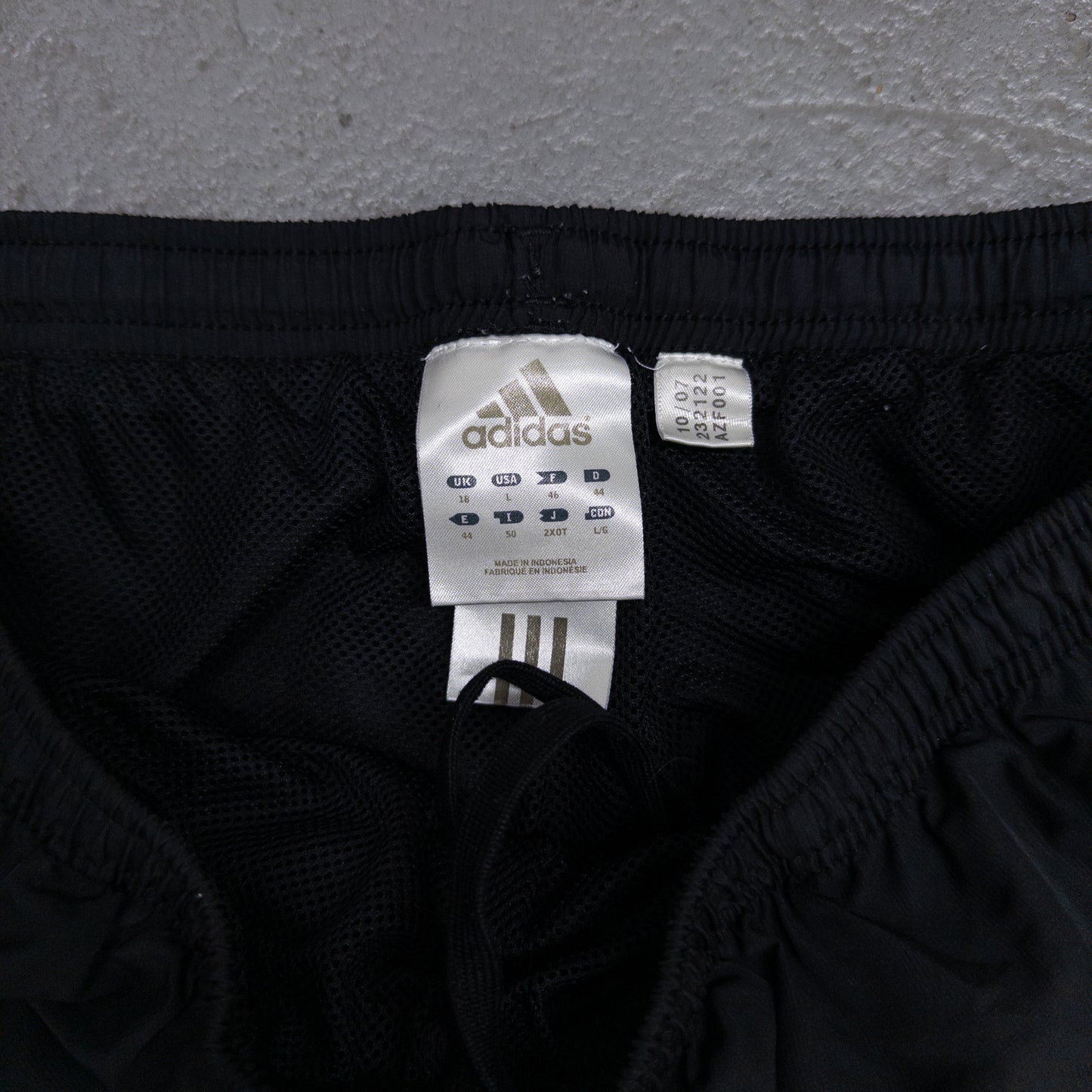 Vintage 2000s Adidas Black White Track Pants - L
