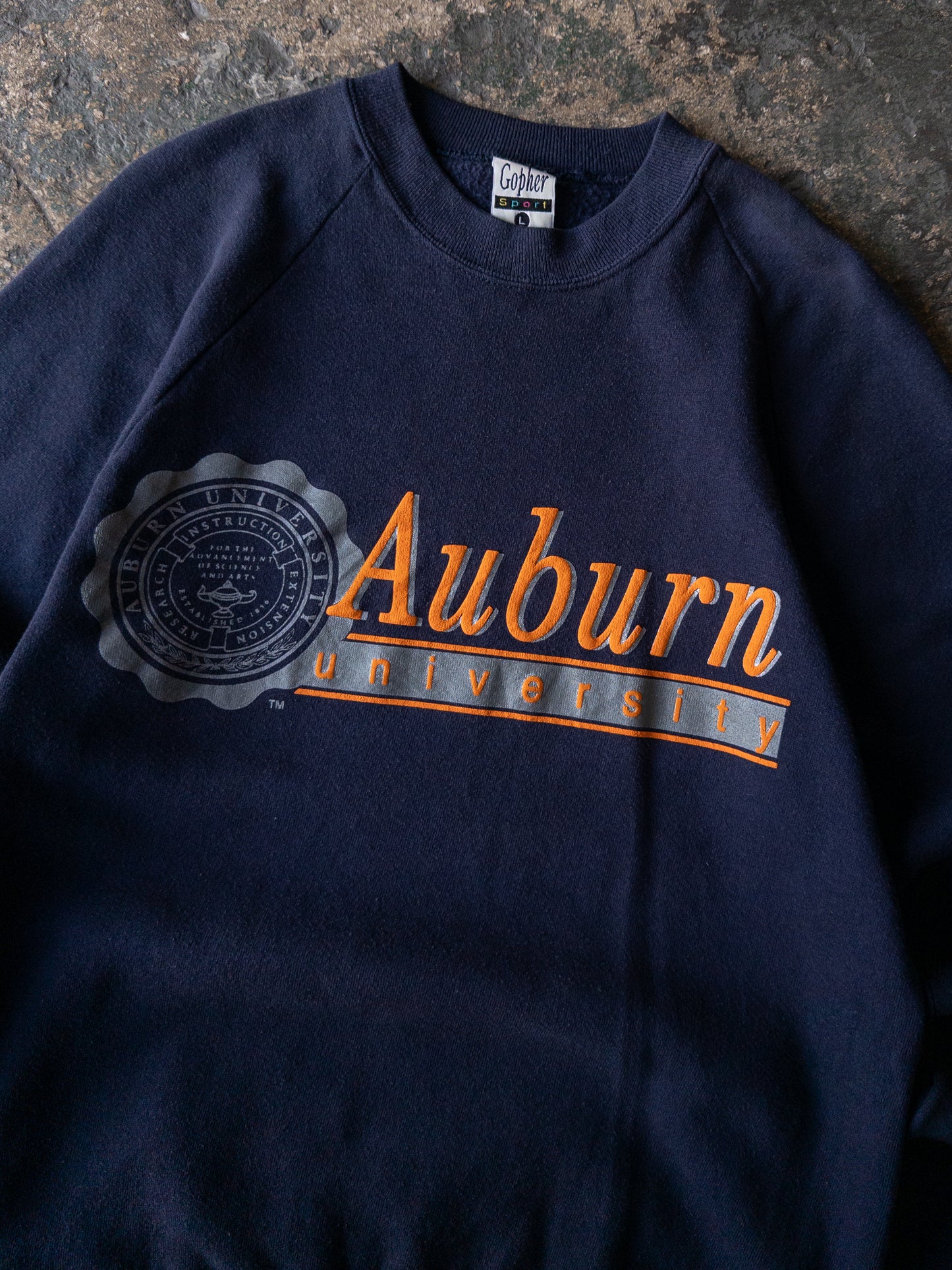 Vintage 90s Auburn University Crewneck - Large