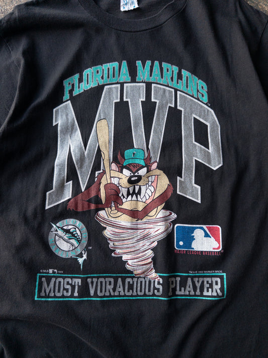 Vintage 90s Florida Marlins Taz Tee - Large