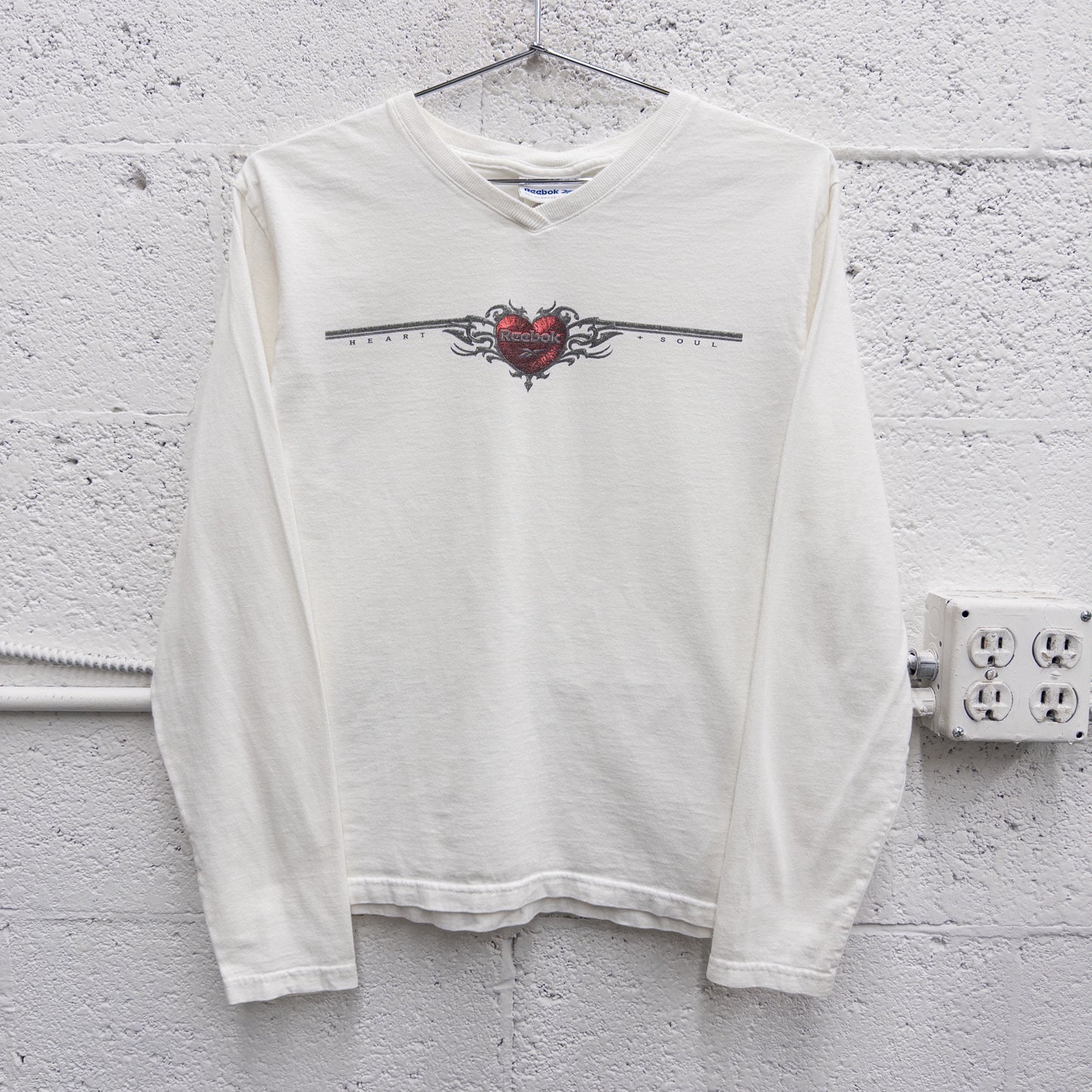 Vintage 2000s Reeboks Long Sleeve Women's Top - L