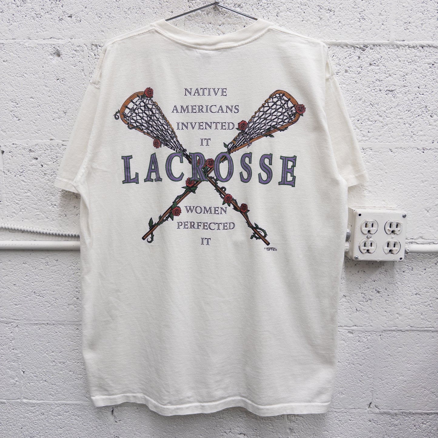 Vintage 90s Lacrosse Tee - L