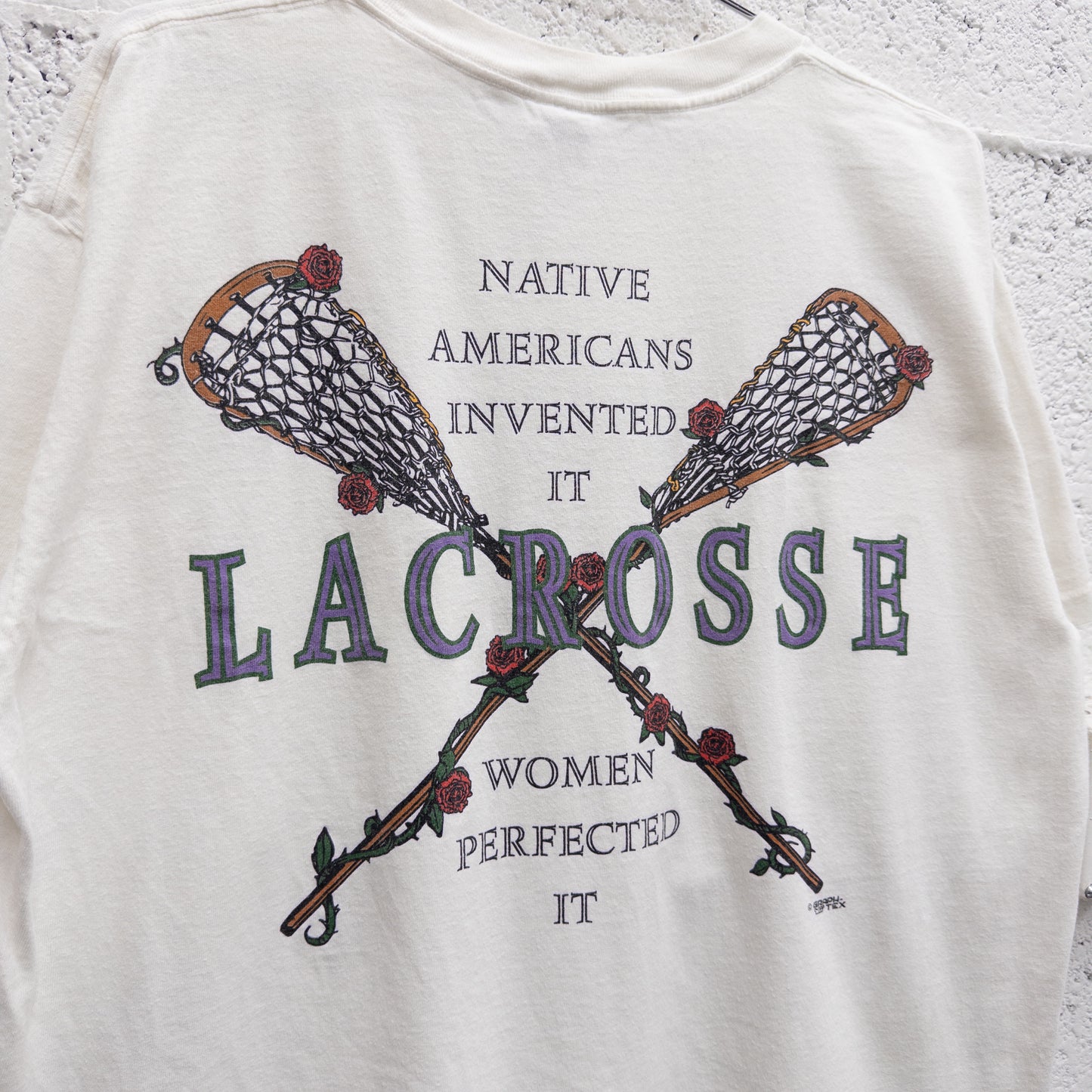 Vintage 90s Lacrosse Tee - L