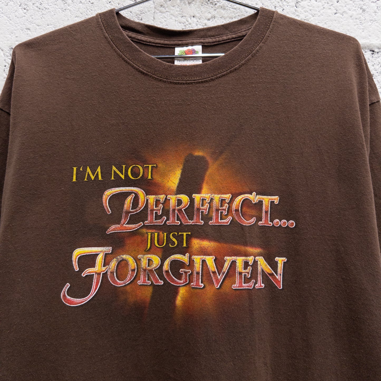 Vintage 2000s "I'm Not Perfect" Jesus Tee - XL