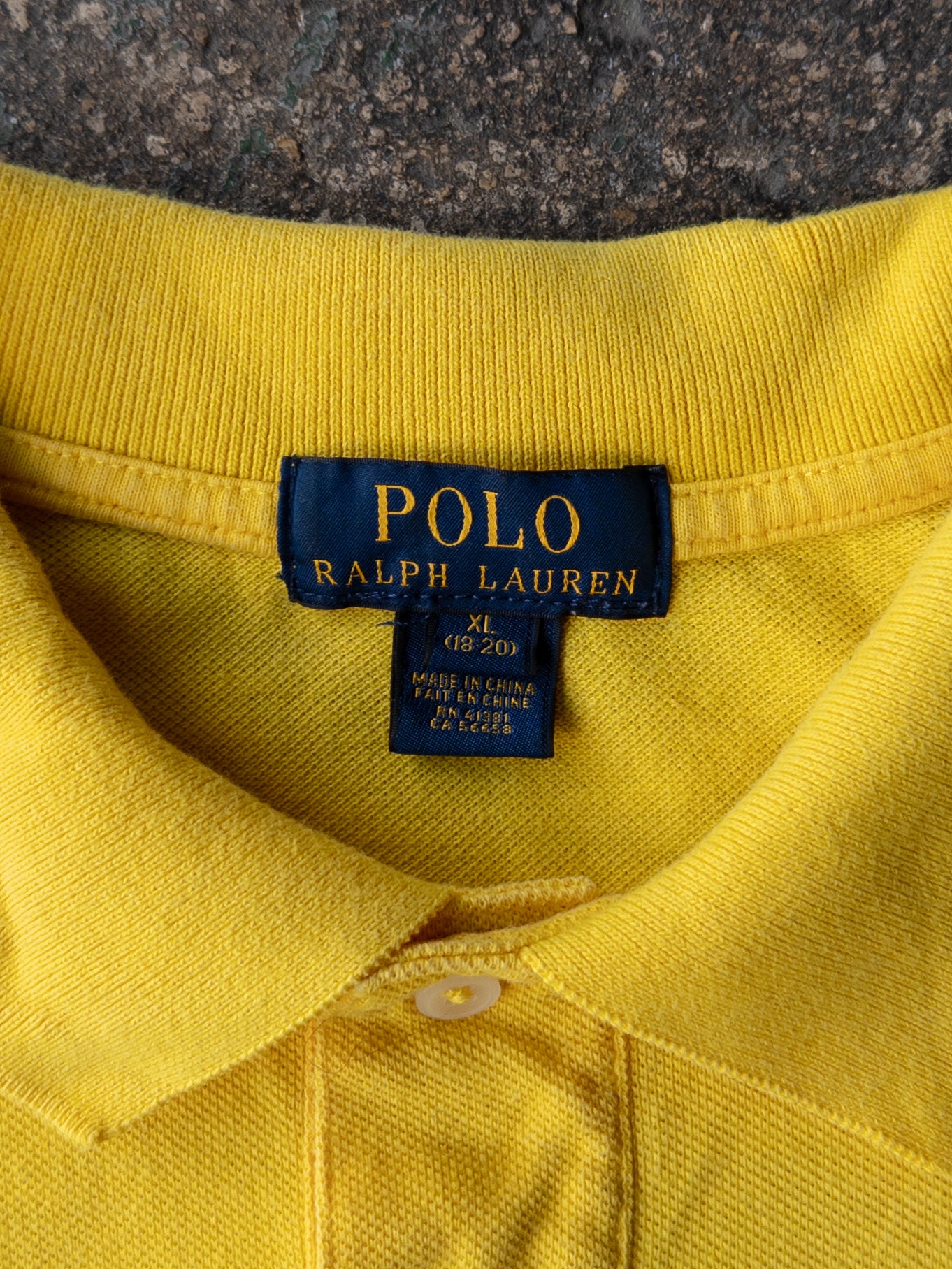 Polo Ralph Lauren Big Pony Yellow Shirt - (Y)XL