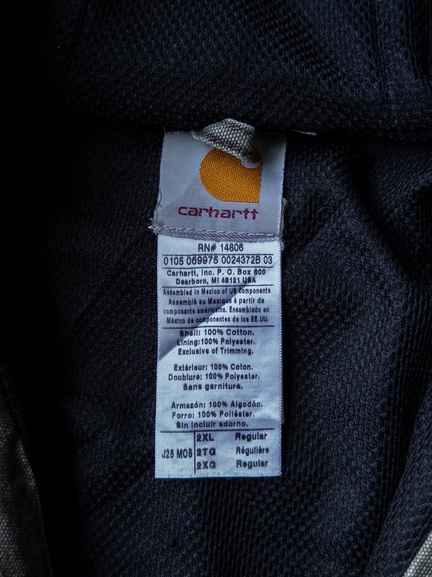 Vintage 2000s Carhartt Moss Green Hooded Jacket - XXL