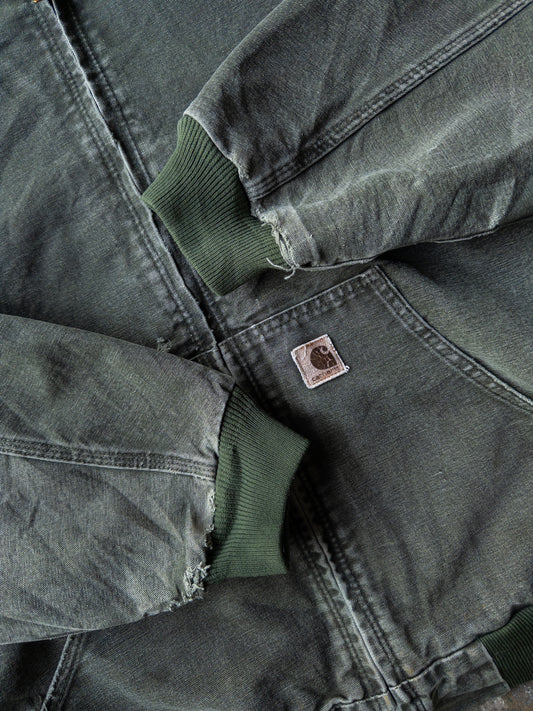 Vintage 2000s Carhartt Moss Green Hooded Jacket - XXL