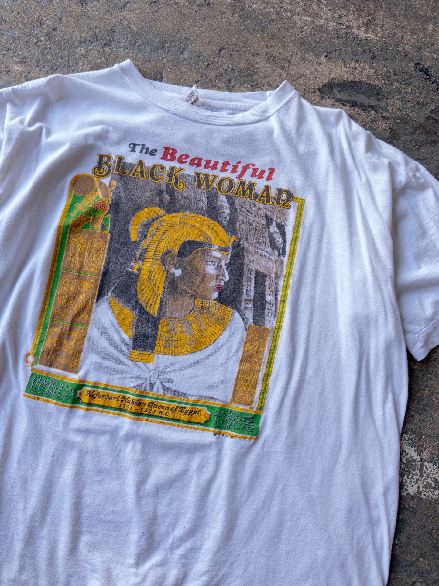 Vintage 90s Beautiful Black Women Tee - XL