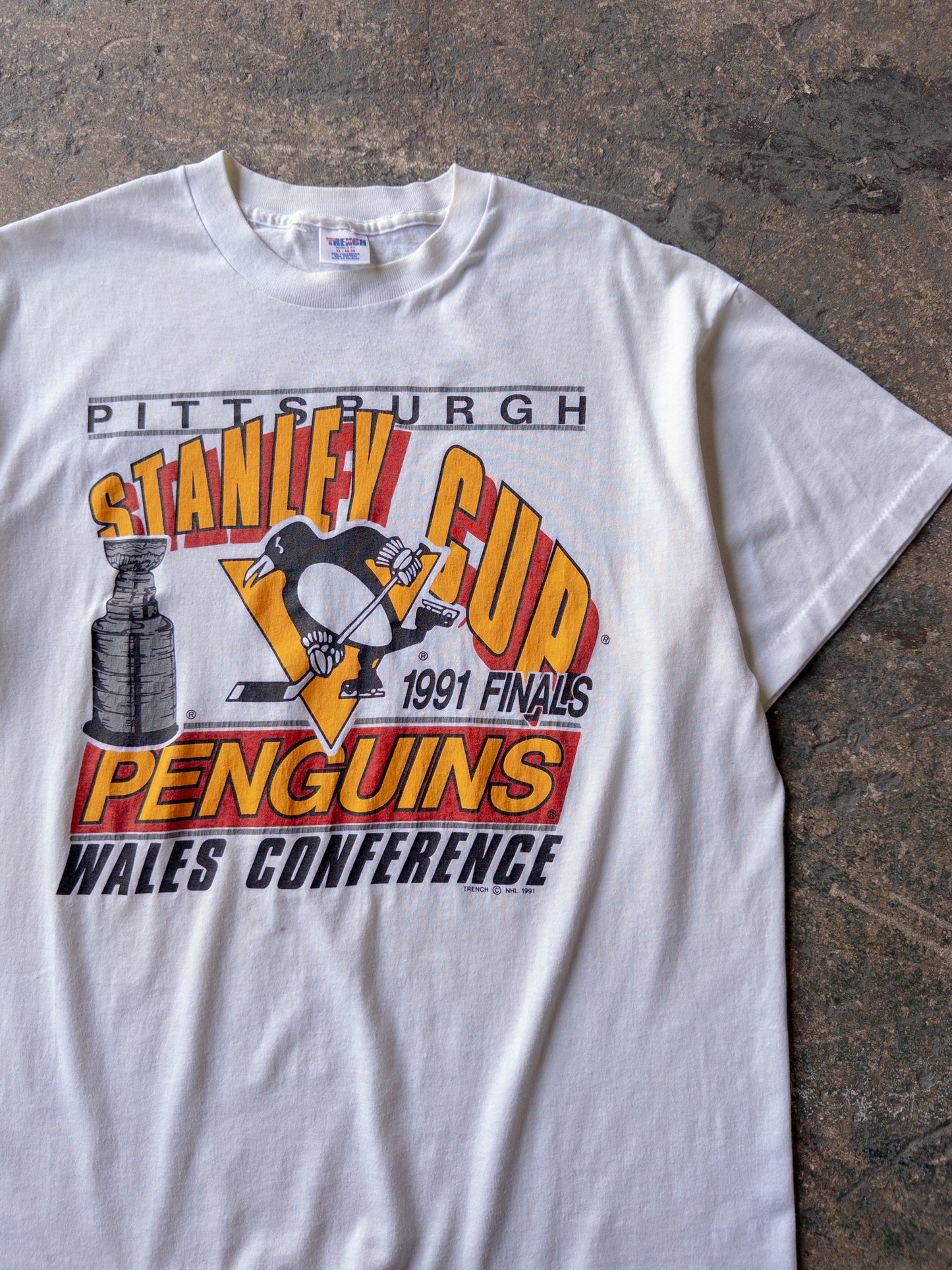 Vintage 90s Pittsburgh Penguins Hockey Tee - XL
