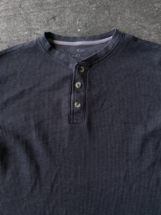 Vintage 2000s Faded Black Thermal - Large