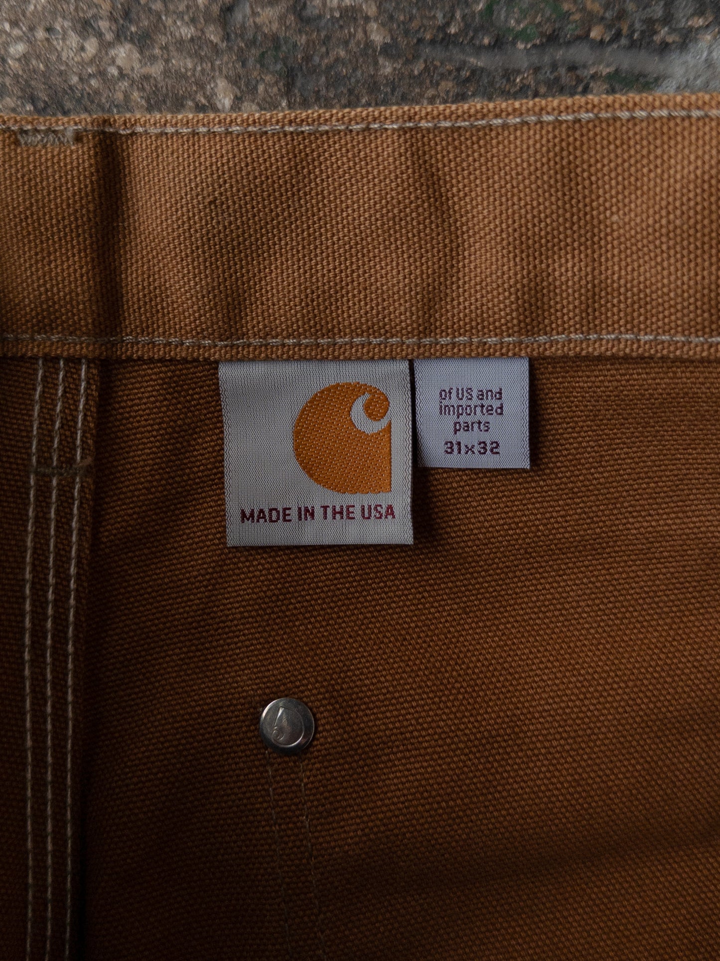Carhartt Made In USA Tan Double Knee Carpenter Pants - 31x32