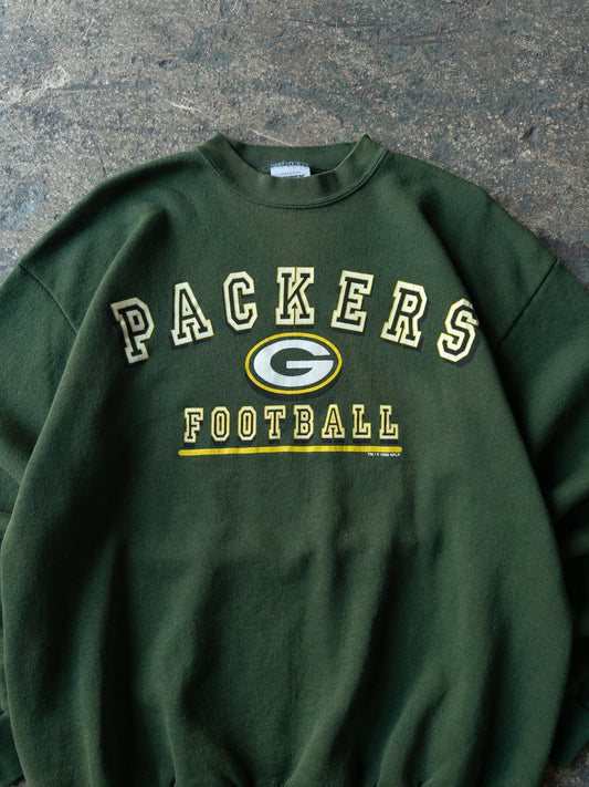 Vintage 90s Green Bay Packers Football Crewneck - Large