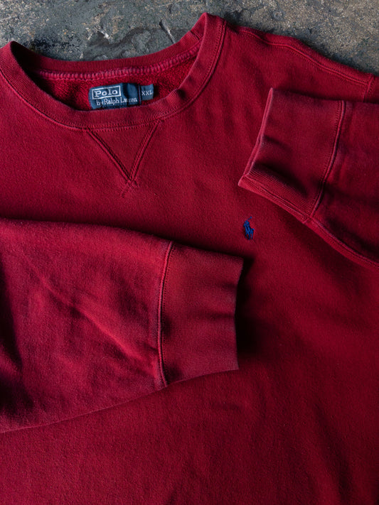 Vintage Polo Ralph Lauren Red Crewneck - XXL