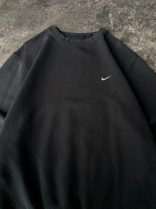 Vintage 2000s Nike Black Crewneck - Large