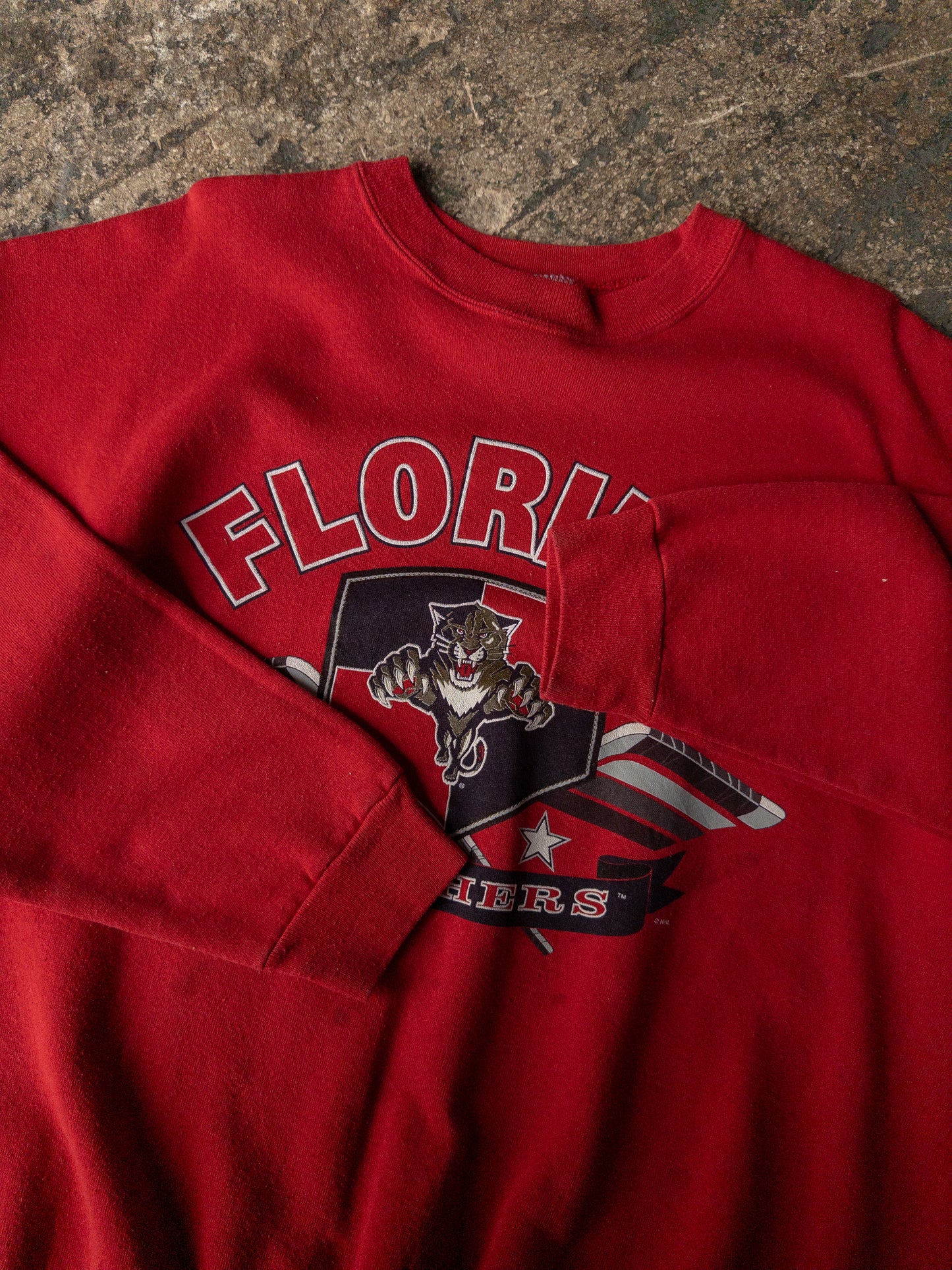 Vintage 90s Florida Panthers Hockey Crewneck - XXL