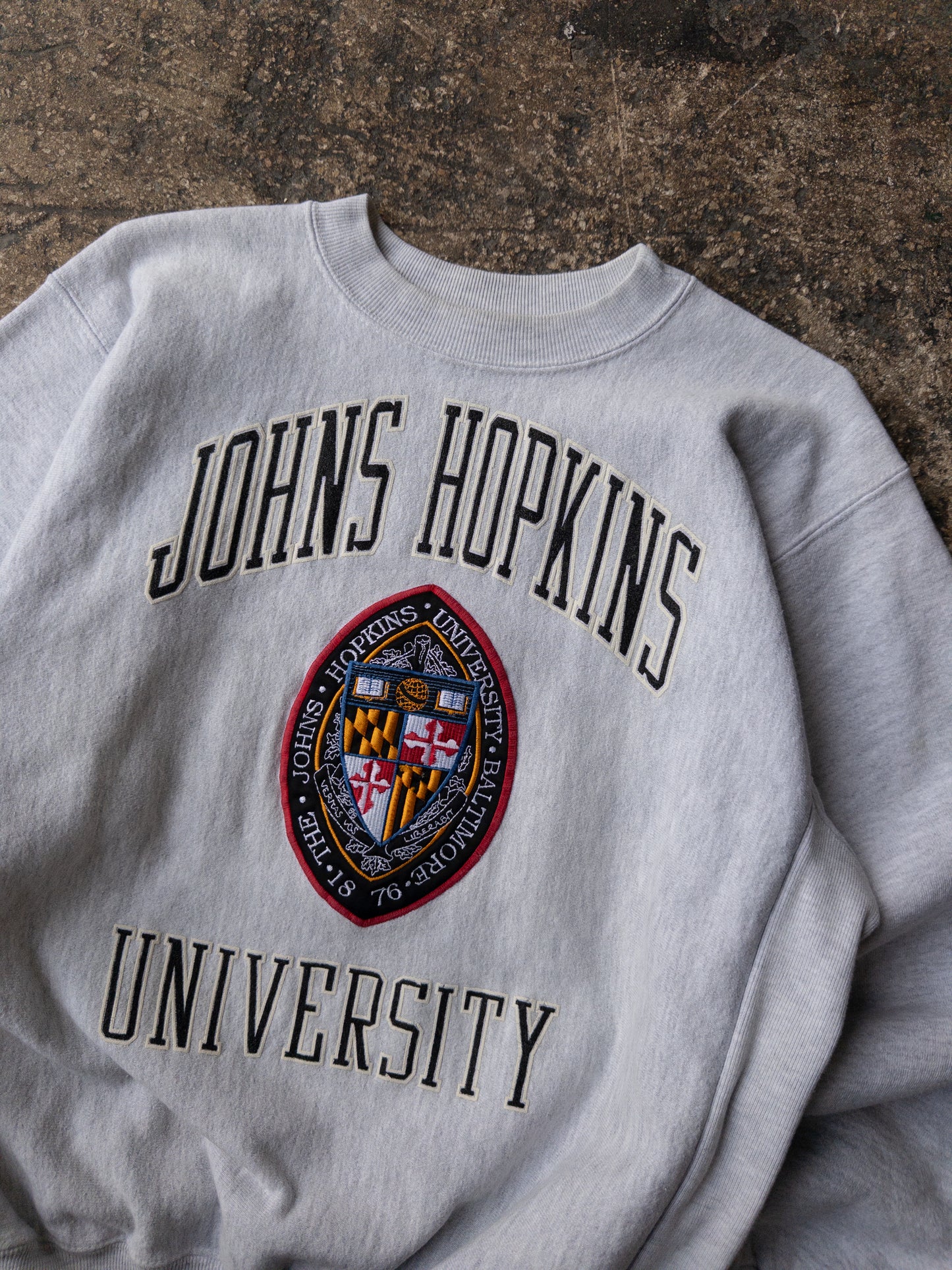 Vintage 90s Johns Hopkins University Heavyweight Crewneck - Medium