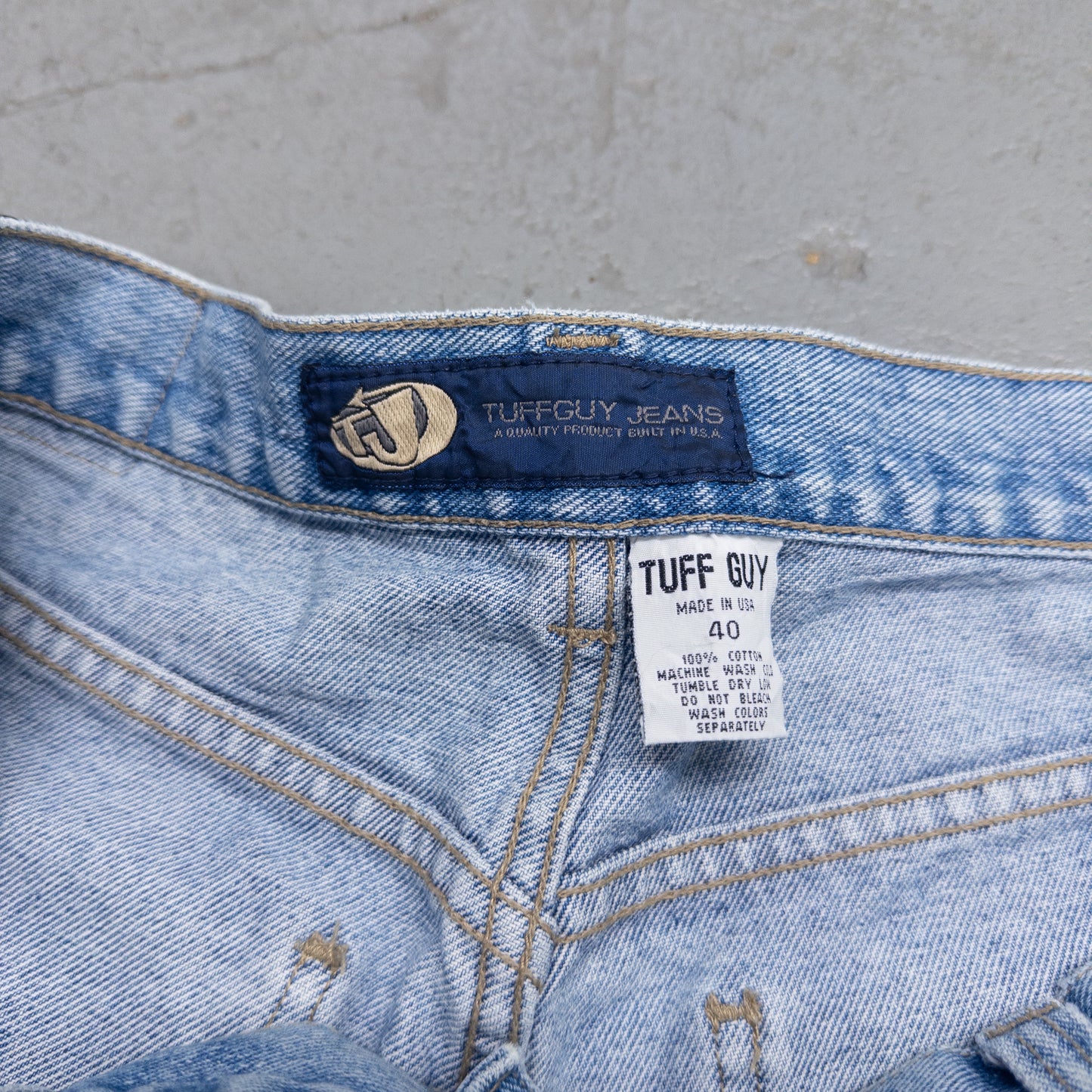 Vintage 90s Tuff Guy Baggy Men's Jeans - 40x32