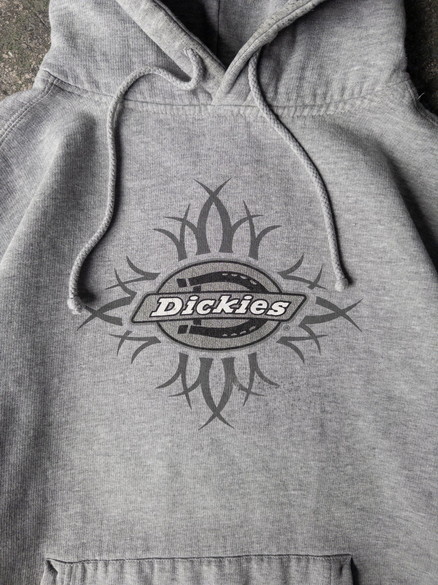 Vintage 2000s Dickies Gray Logo Hoodie - XL