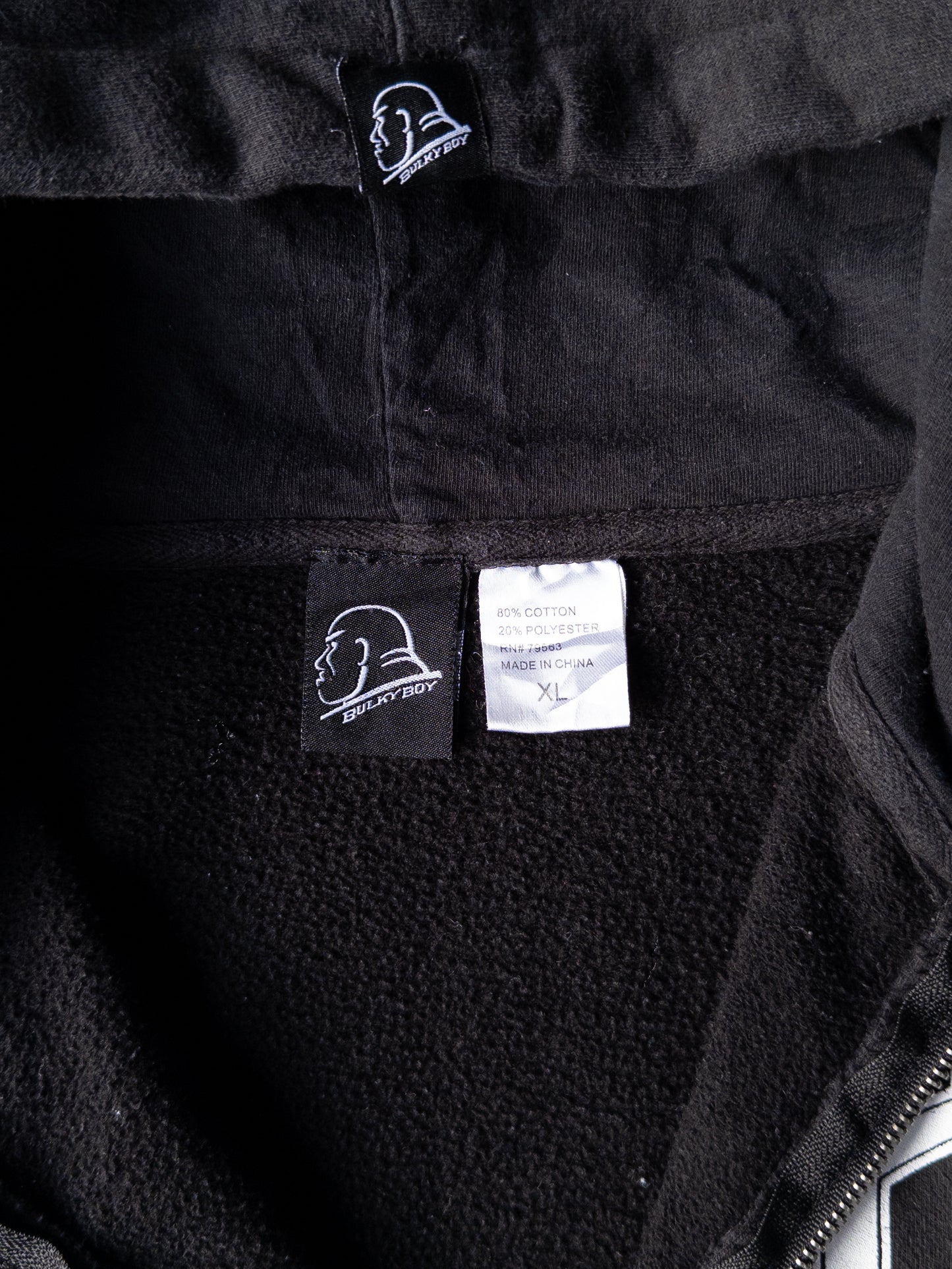 Vintage 2000s Bulky Boy Zip Up Hoodie - XL