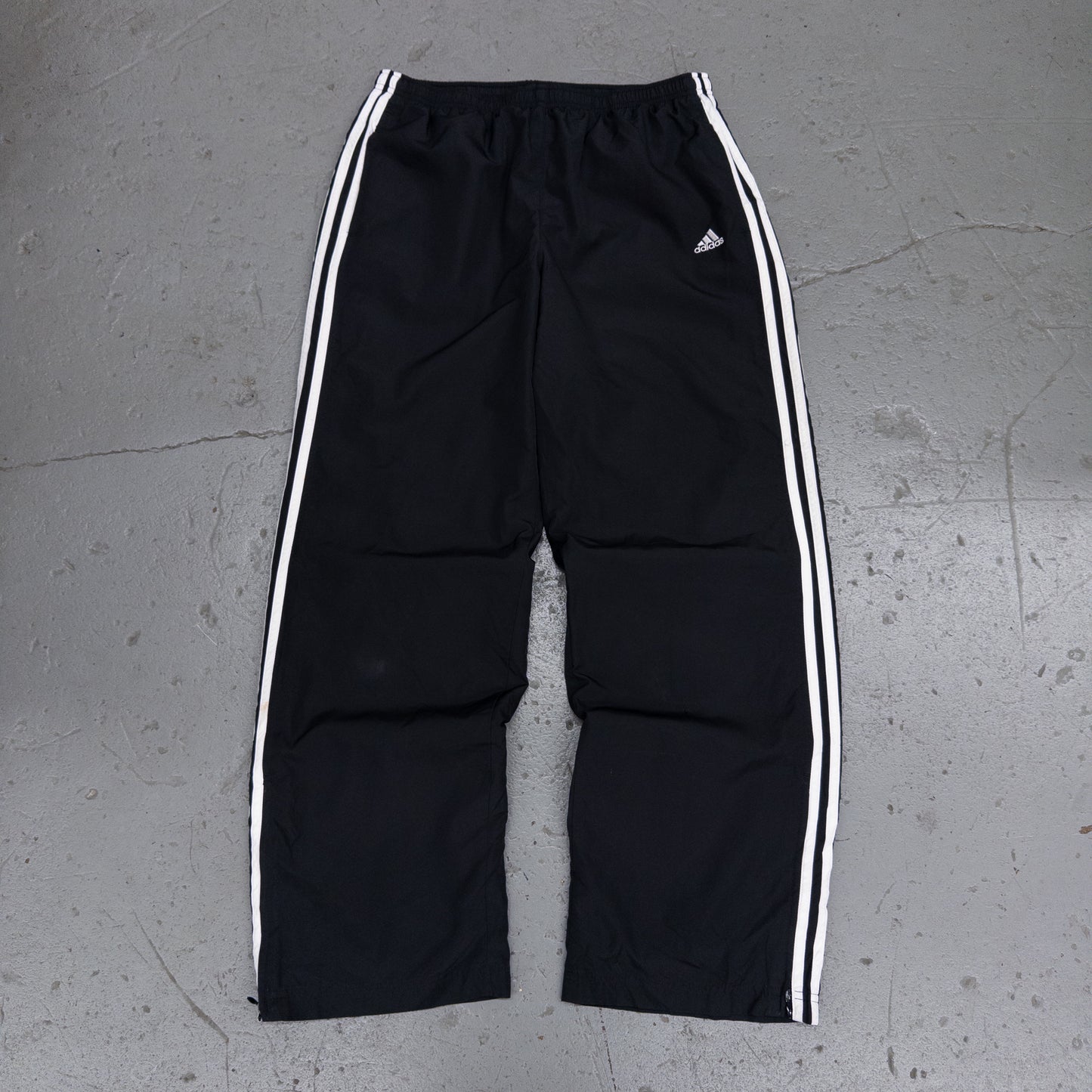 Vintage 2000s Adidas Black White Track Pants - L