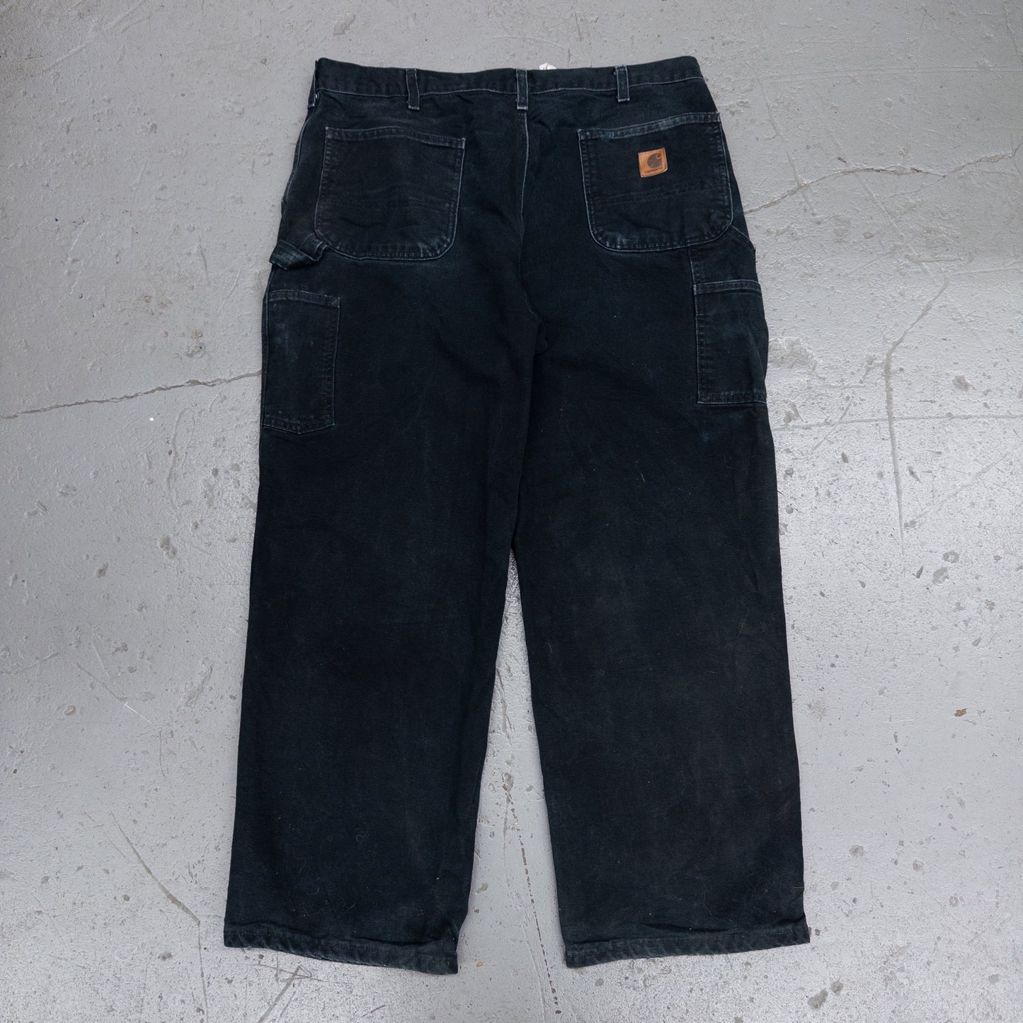 Vintage 2000s Carhartt Black Carpenter Pants - 38x30