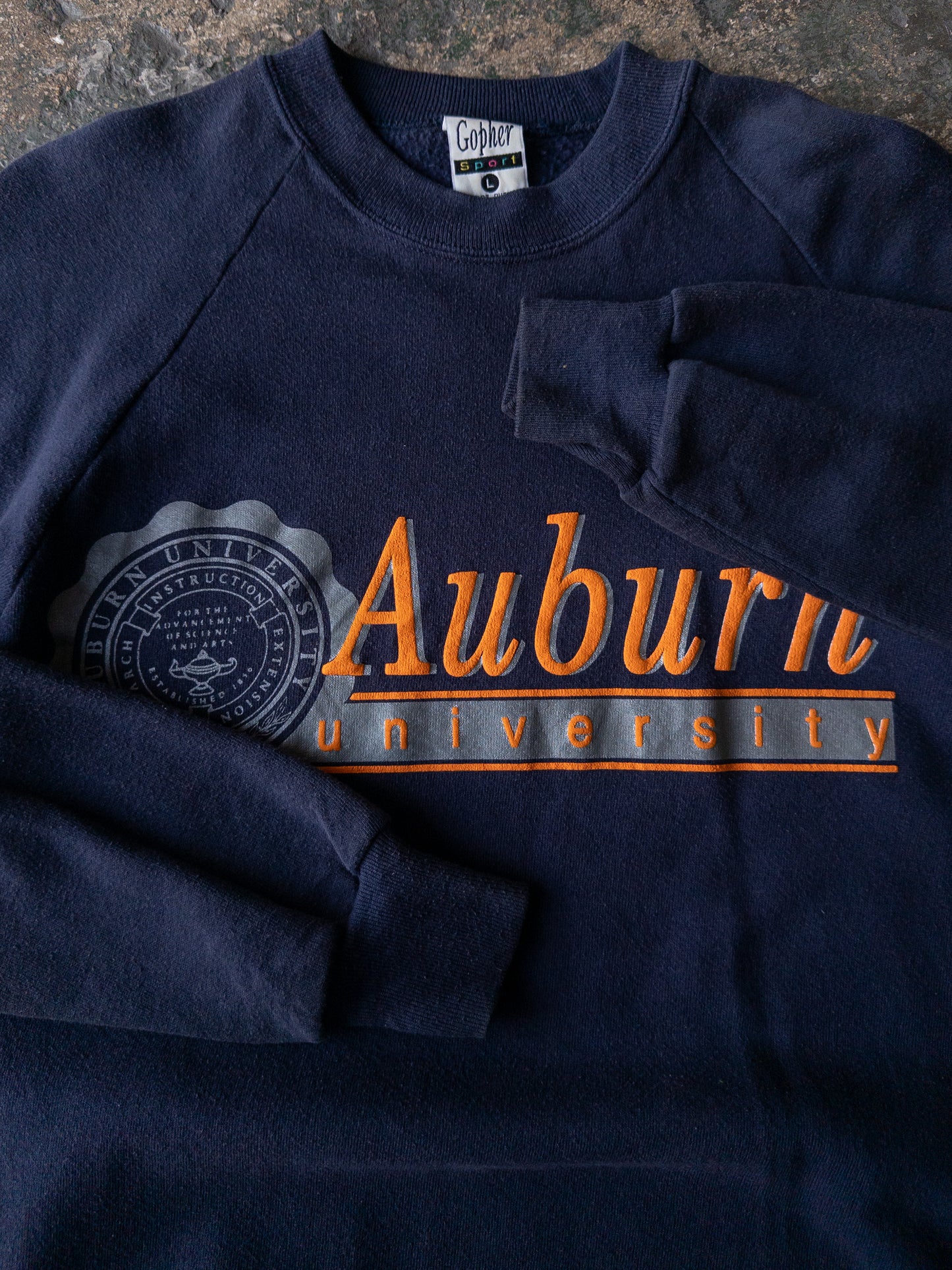 Vintage 90s Auburn University Crewneck - Large