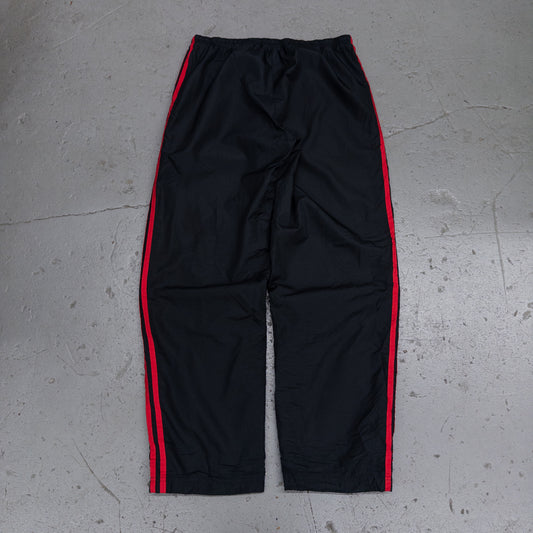 Vintage 2000s Adidas Black Red Track Pants - L