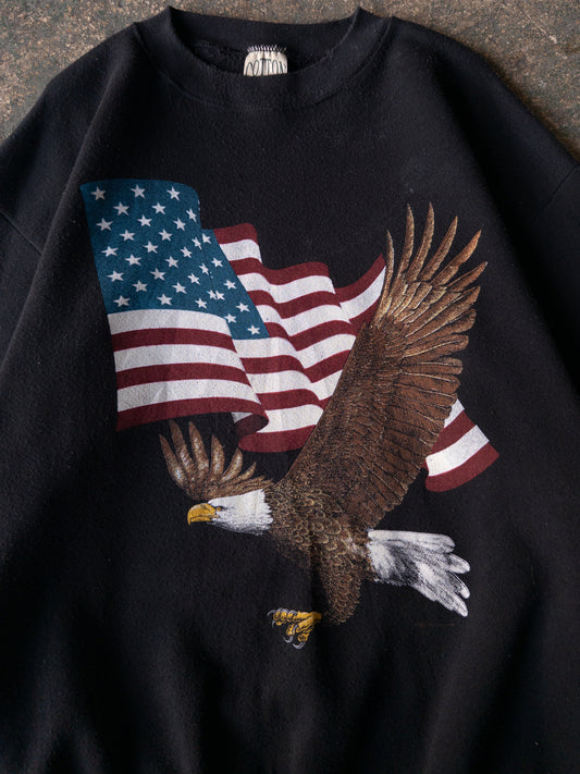 Vintage 90s USA Bald Eagle Crewneck - XL