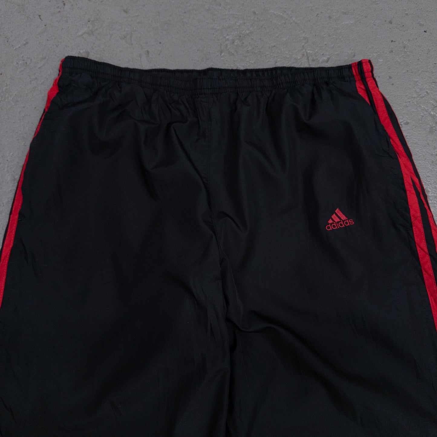 Vintage 2000s Adidas Black Red Track Pants - L