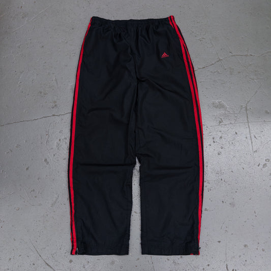 Vintage 2000s Adidas Black Red Track Pants - L