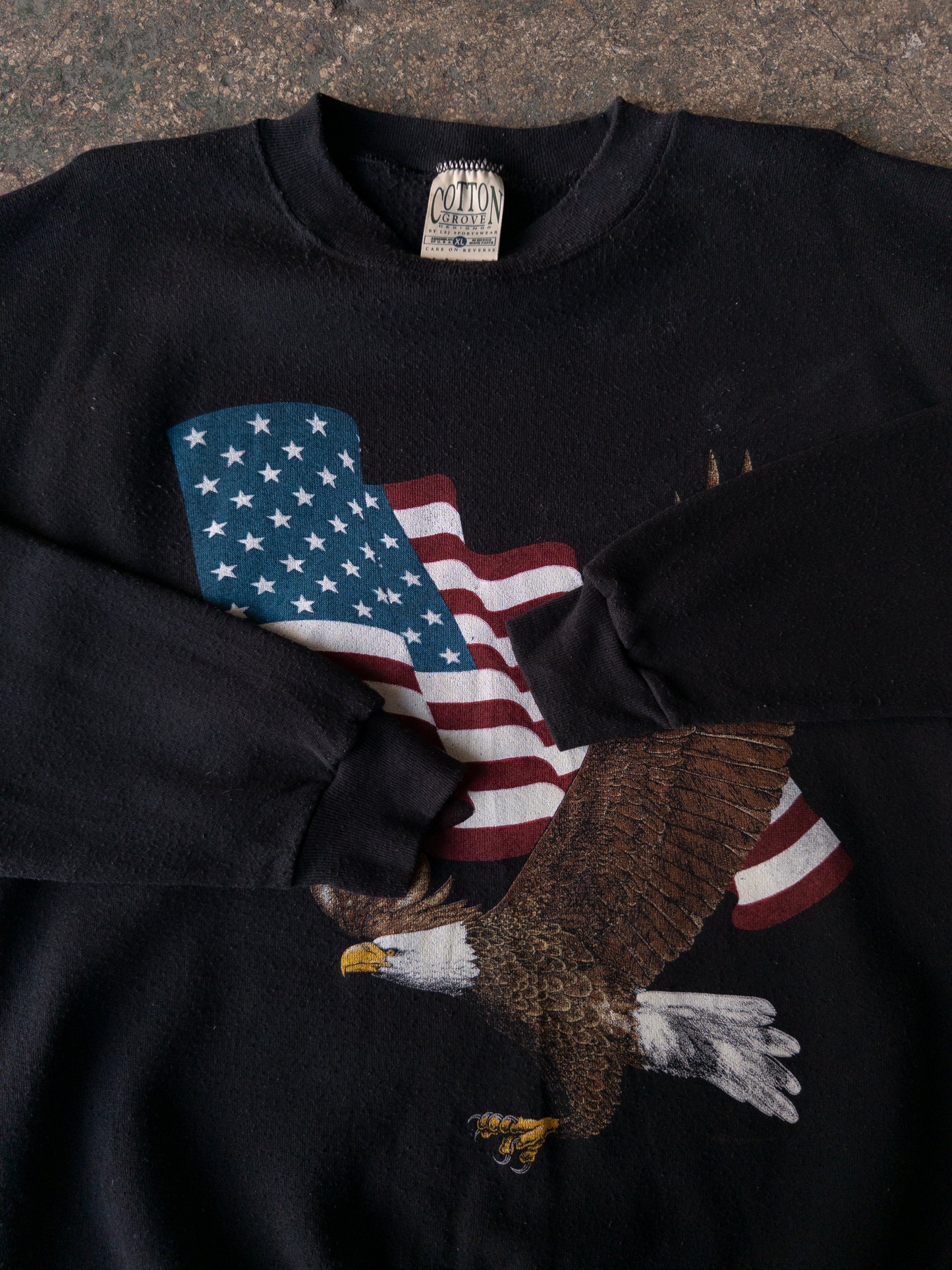 Vintage 90s USA Bald Eagle Crewneck - XL