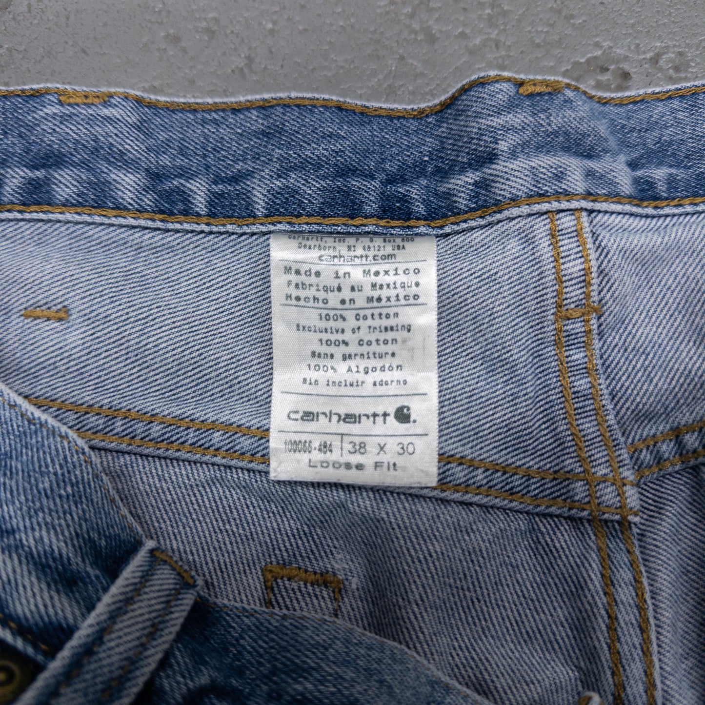 Vintage 2000s Carhartt Loose Fit Blue Denim Men’s Jeans - 38x30