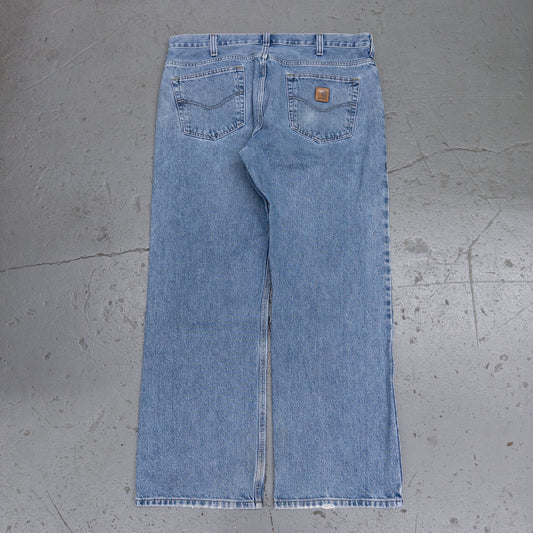 Vintage 2000s Carhartt Loose Fit Blue Denim Men’s Jeans - 38x30