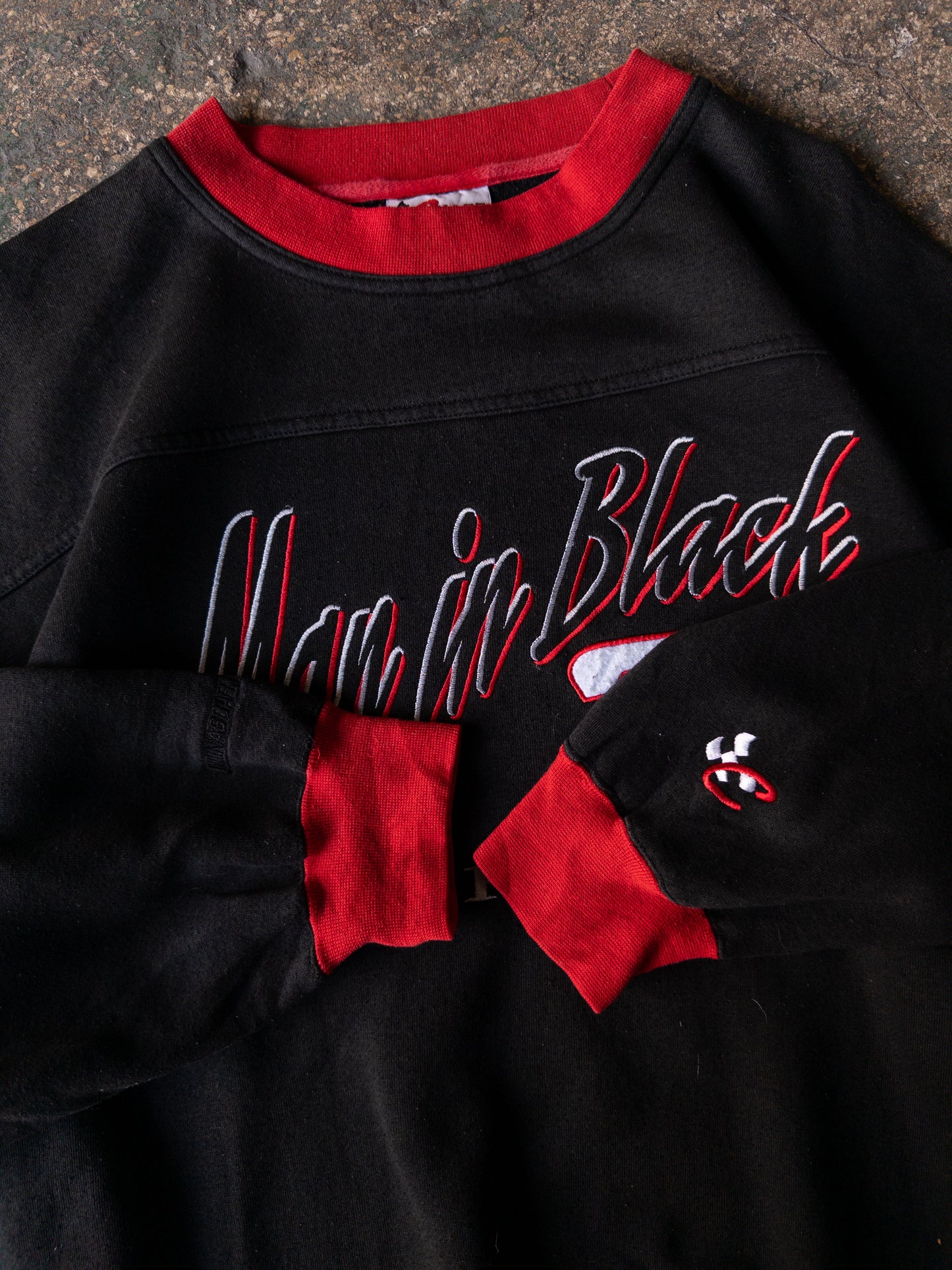 Vintage 90s Dale Earnhardt Jr. Man In Black Racing Crewneck - XXL
