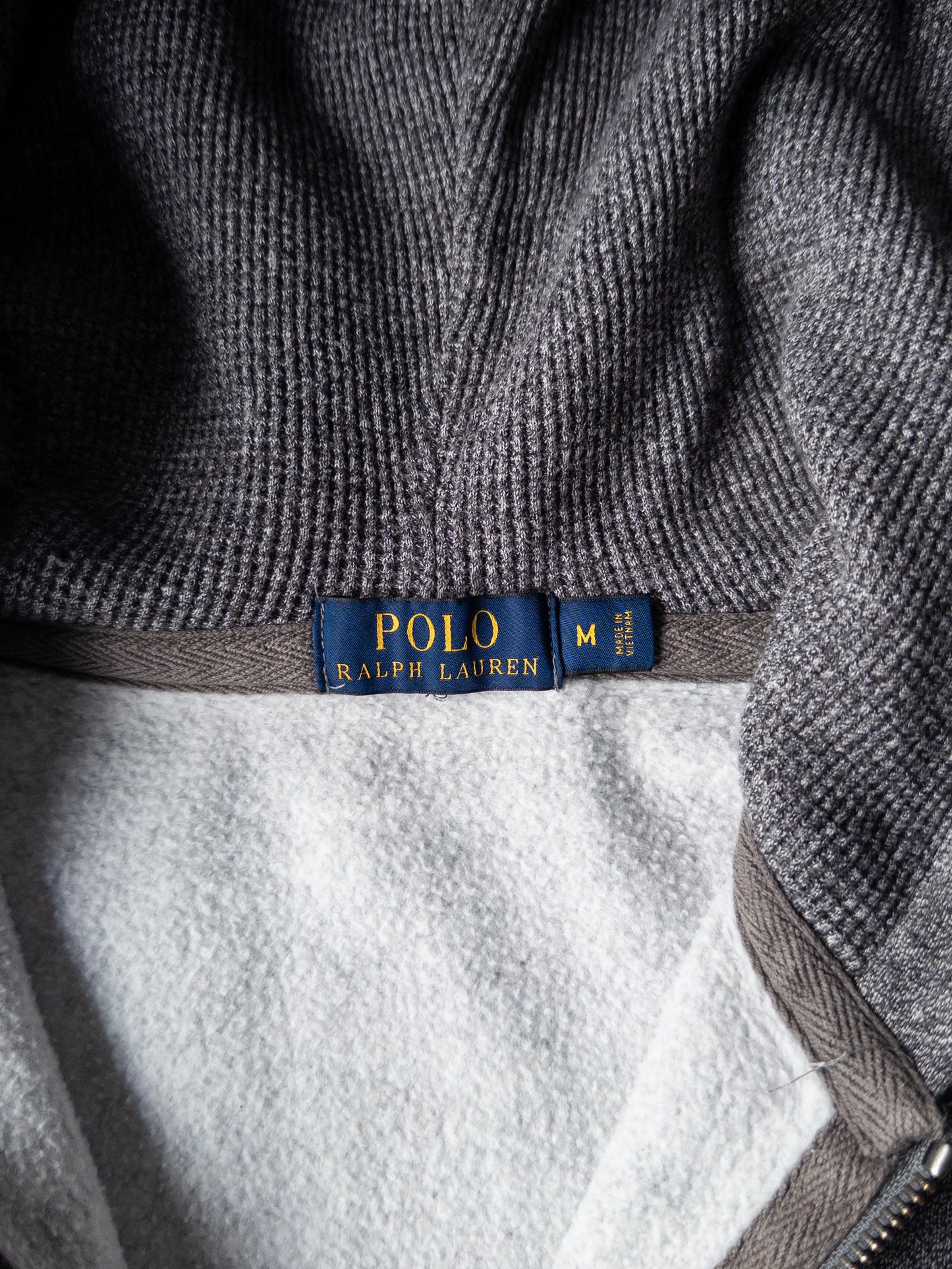 Polo Ralph Lauren Gray Zip Up Hoodie - Medium