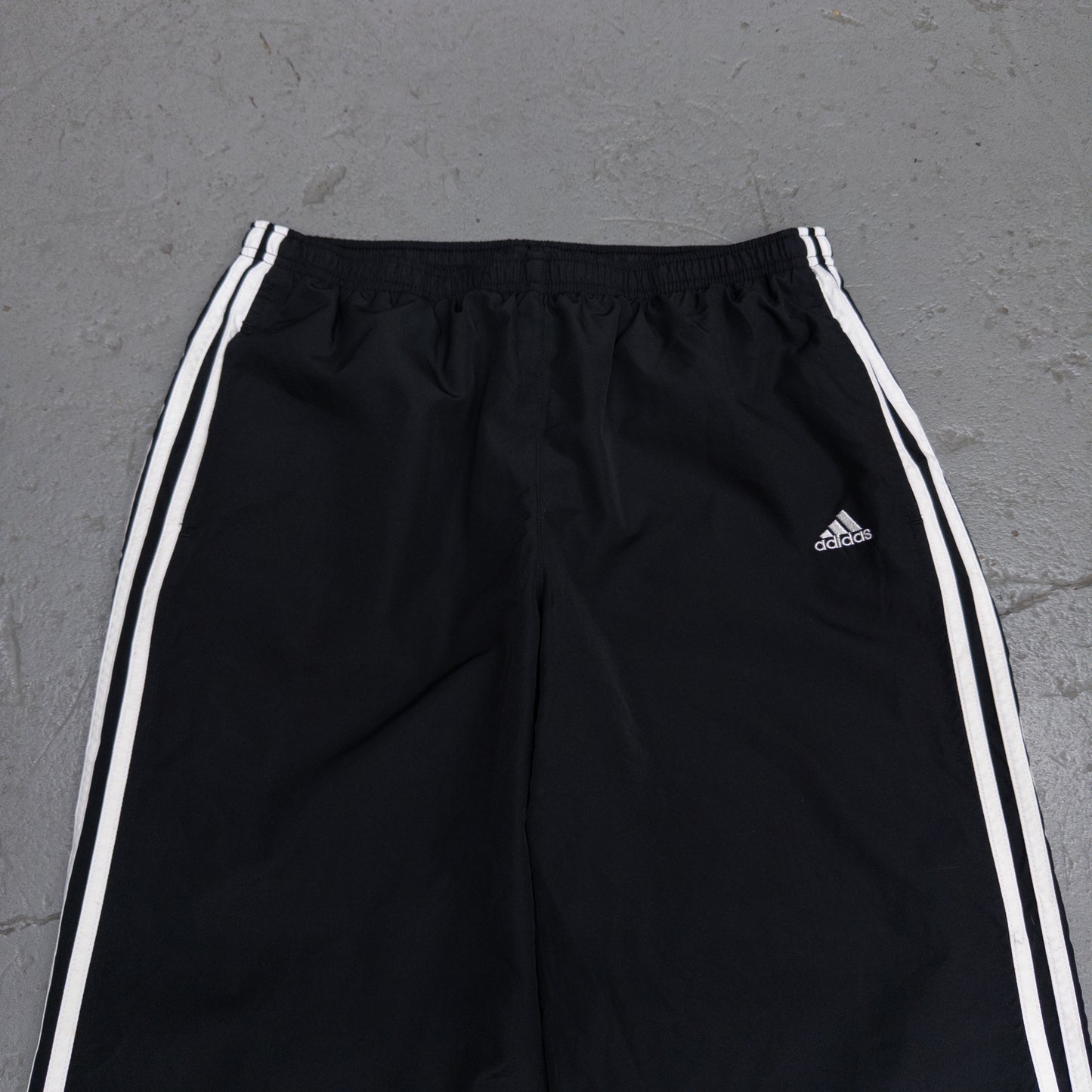 Vintage 2000s Adidas Black White Track Pants - L