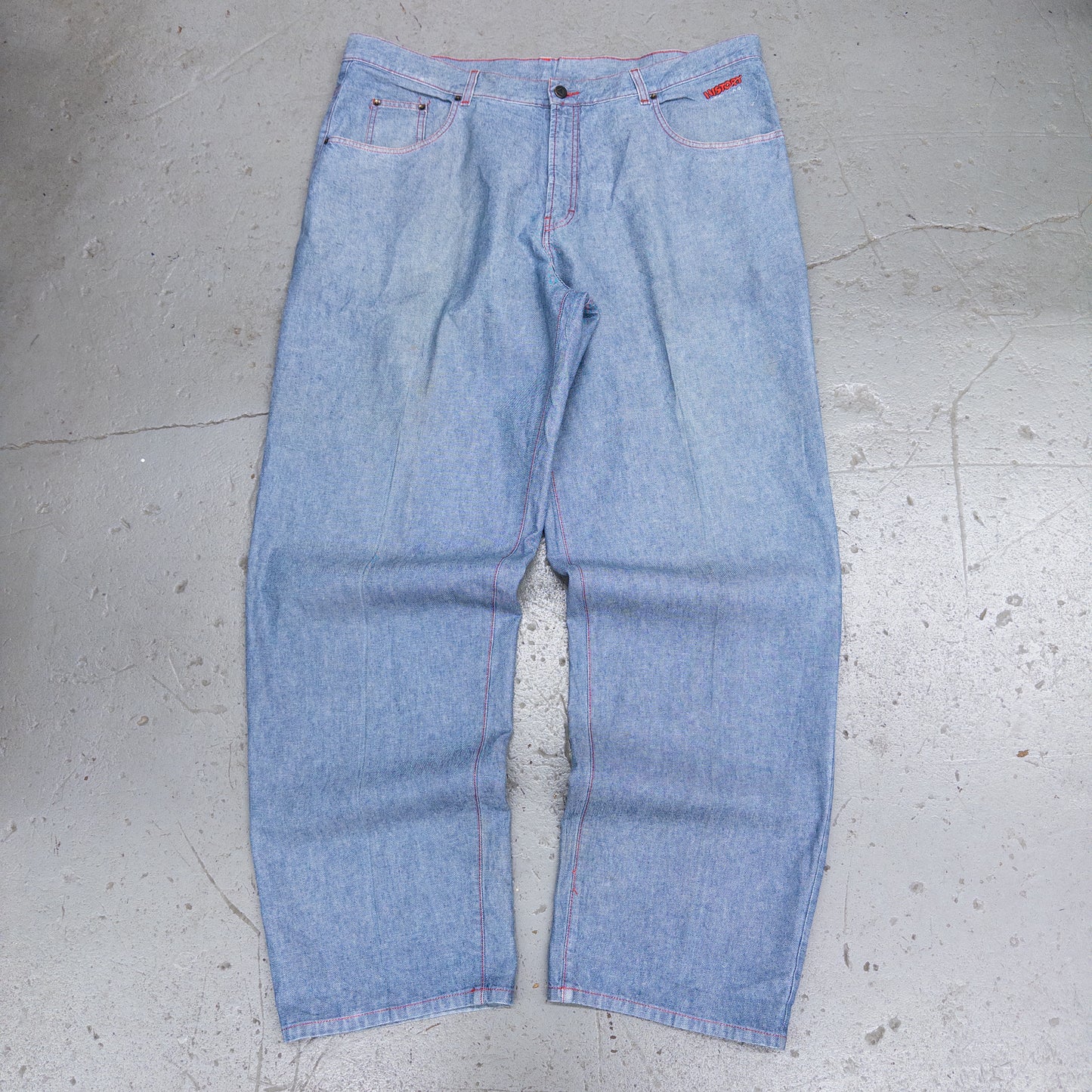 Vintage 2000s Iceberg History Mickey Mouse Embroidered Men's Jeans - 42x36