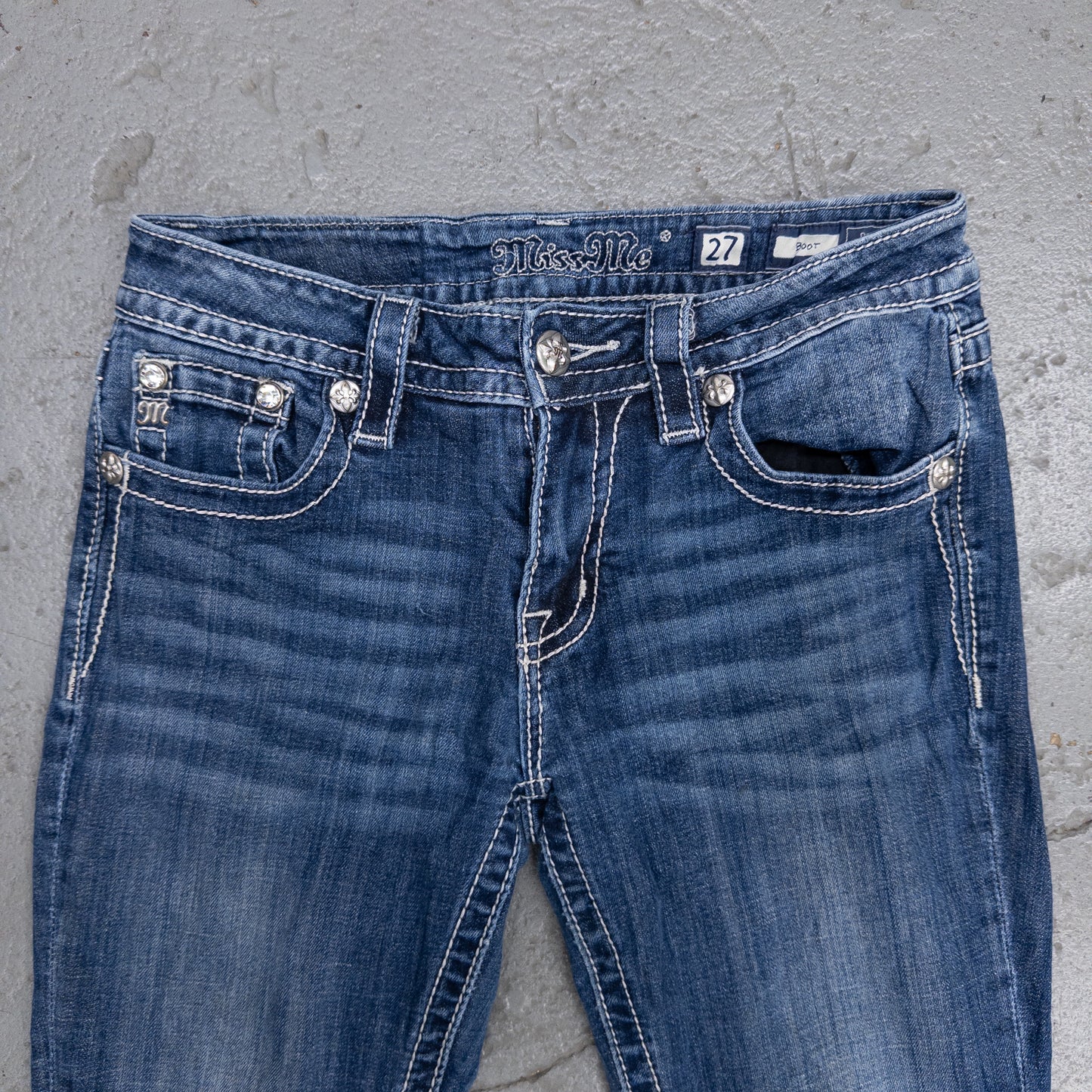 Vintage 2000s Miss Me Boot Cut Women's Jeans - 27