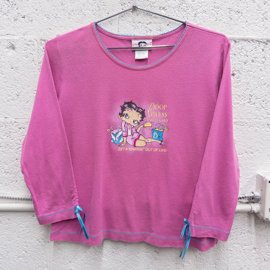 Vintage 2000s Betty Boop Long Sleeve Top - L