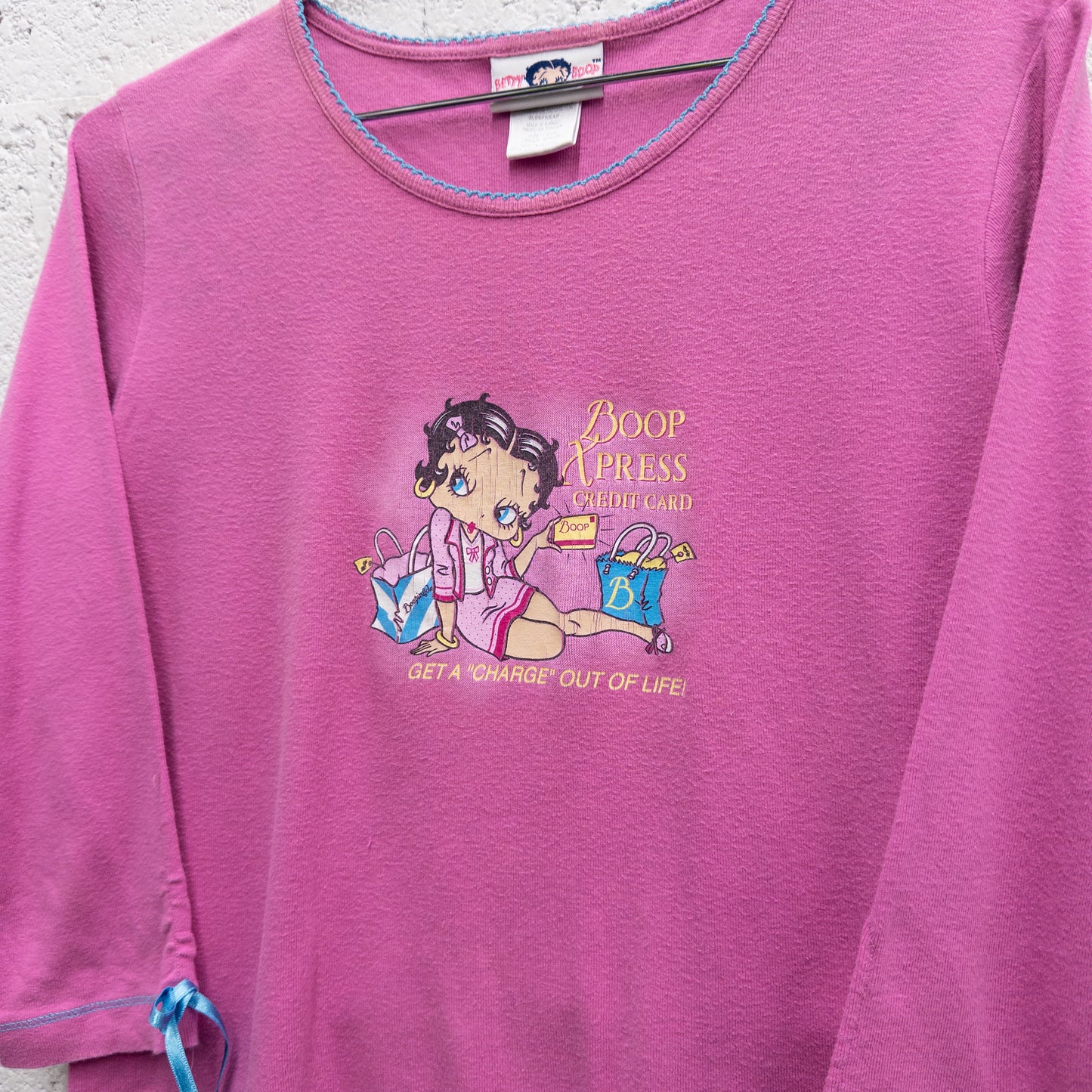 Vintage 2000s Betty Boop Long Sleeve Top - L