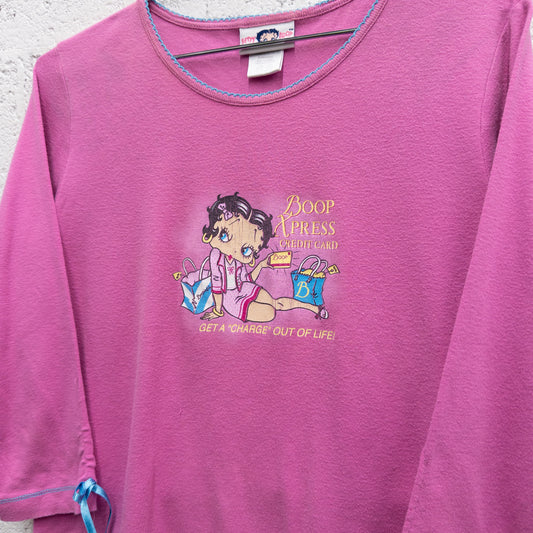 Vintage 2000s Betty Boop Long Sleeve Top - L