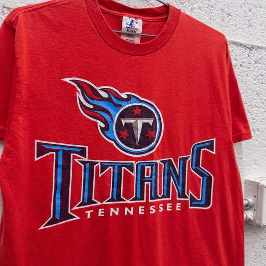 Vintage 90s Tennessee Titans Logo Tee - M