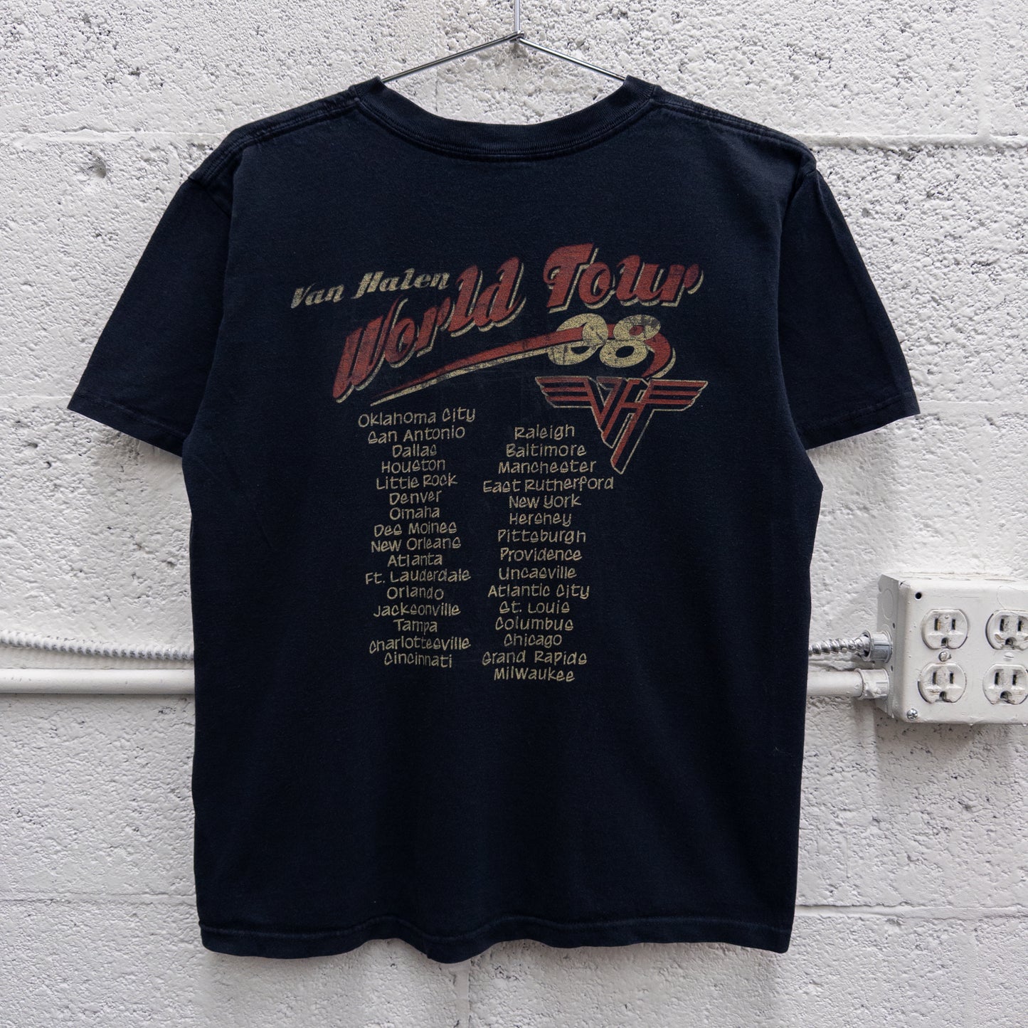 Vintage 2000s Van Halen World Tour Distressed Tee - M