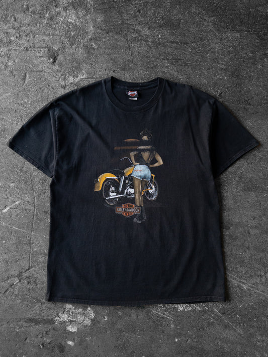 Harley Davidson Faded Biker Girl Tee - XXL