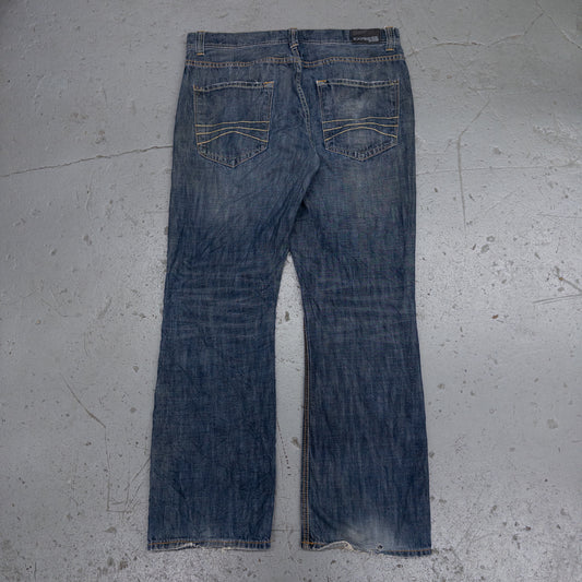 Express Loose Fit Straight Leg Dark Wash Mens Jeans - 36x34