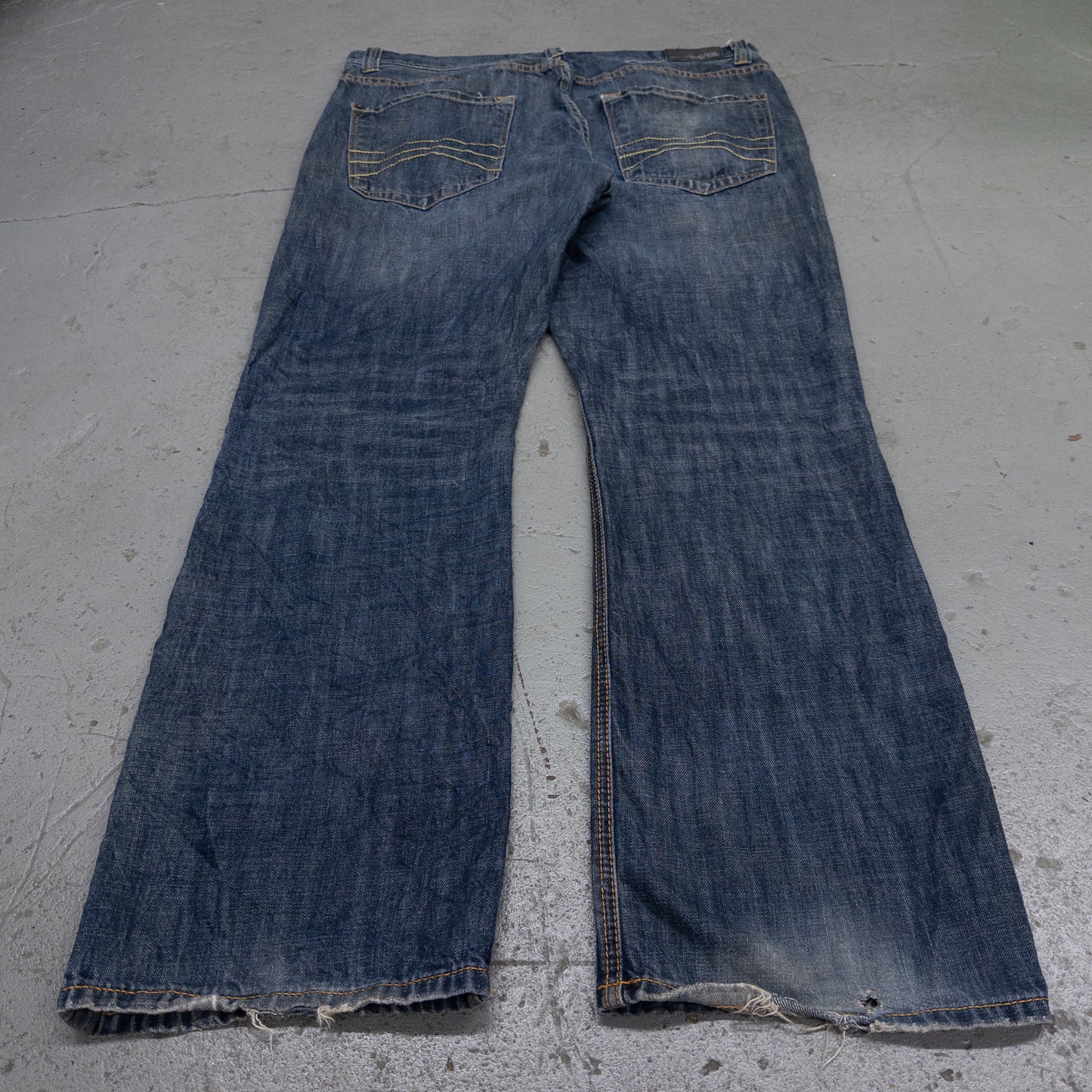 Express Loose Fit Straight Leg Dark Wash Mens Jeans - 36x34