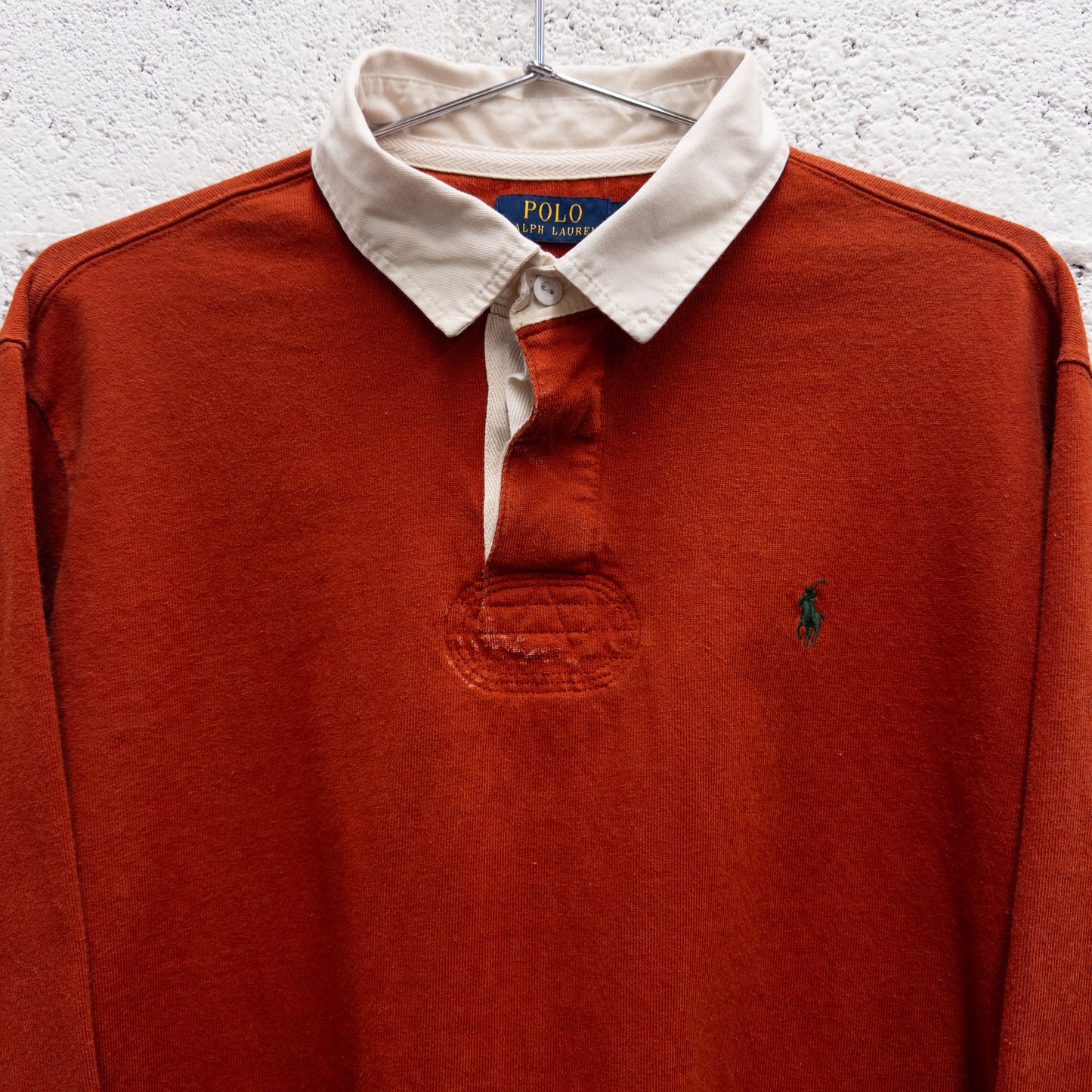 Polo Ralph Lauren Orange Long Sleeve Polo Shirt - XL