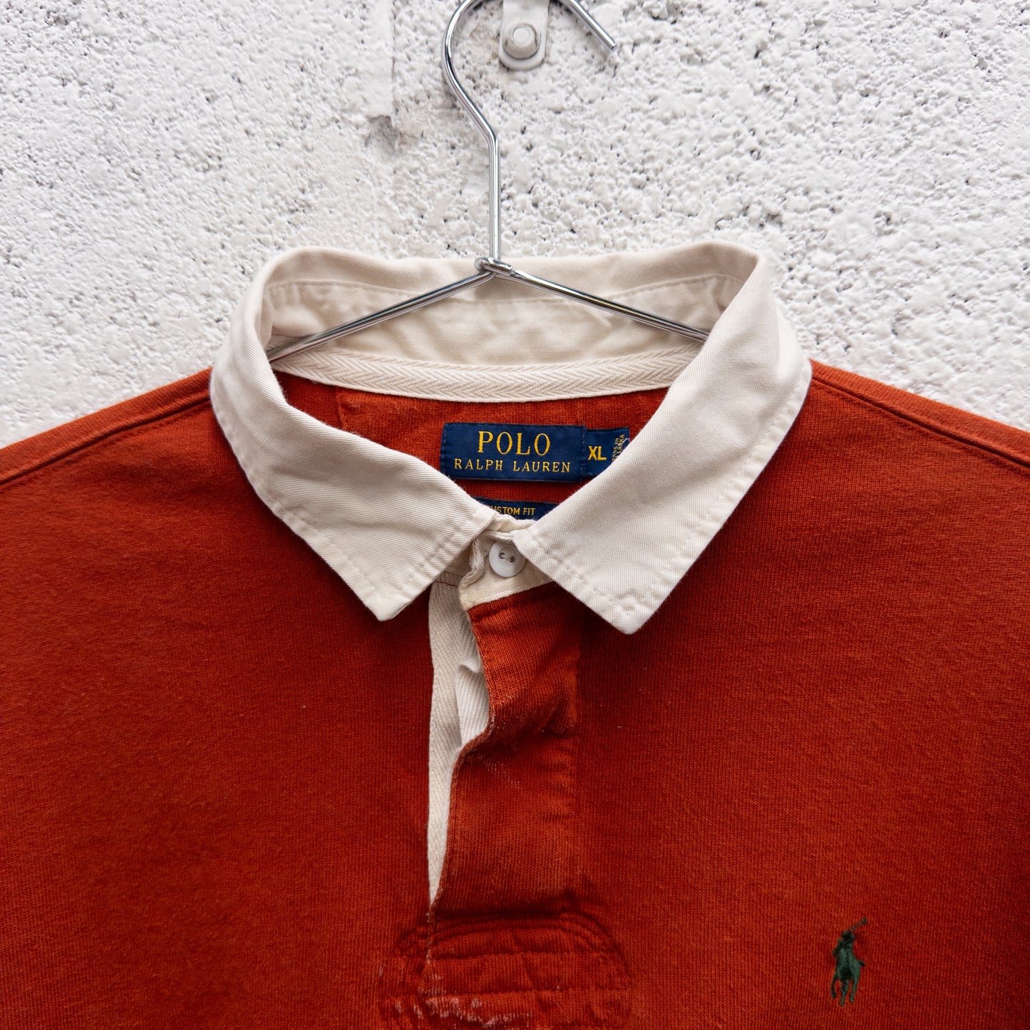 Polo Ralph Lauren Orange Long Sleeve Polo Shirt - XL