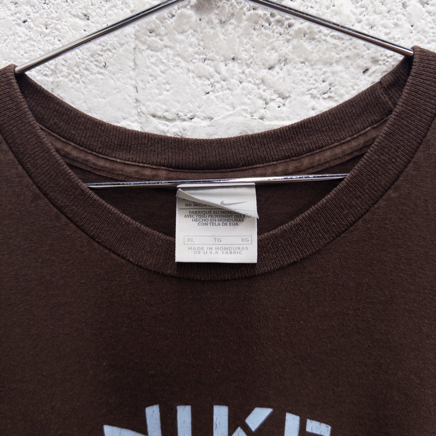 Vintage 2000s Nike Athletics Brown logo Tee - XL