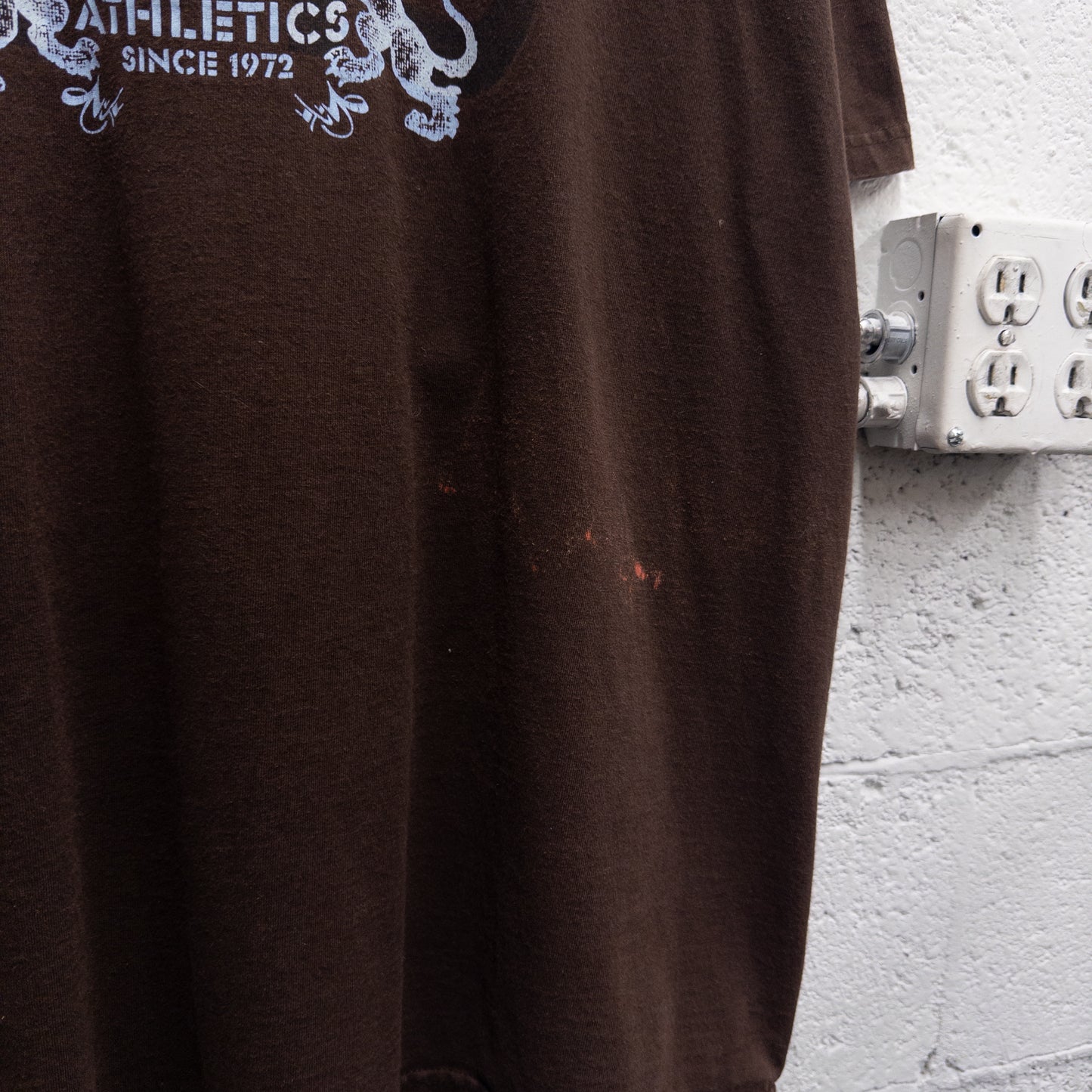 Vintage 2000s Nike Athletics Brown logo Tee - XL
