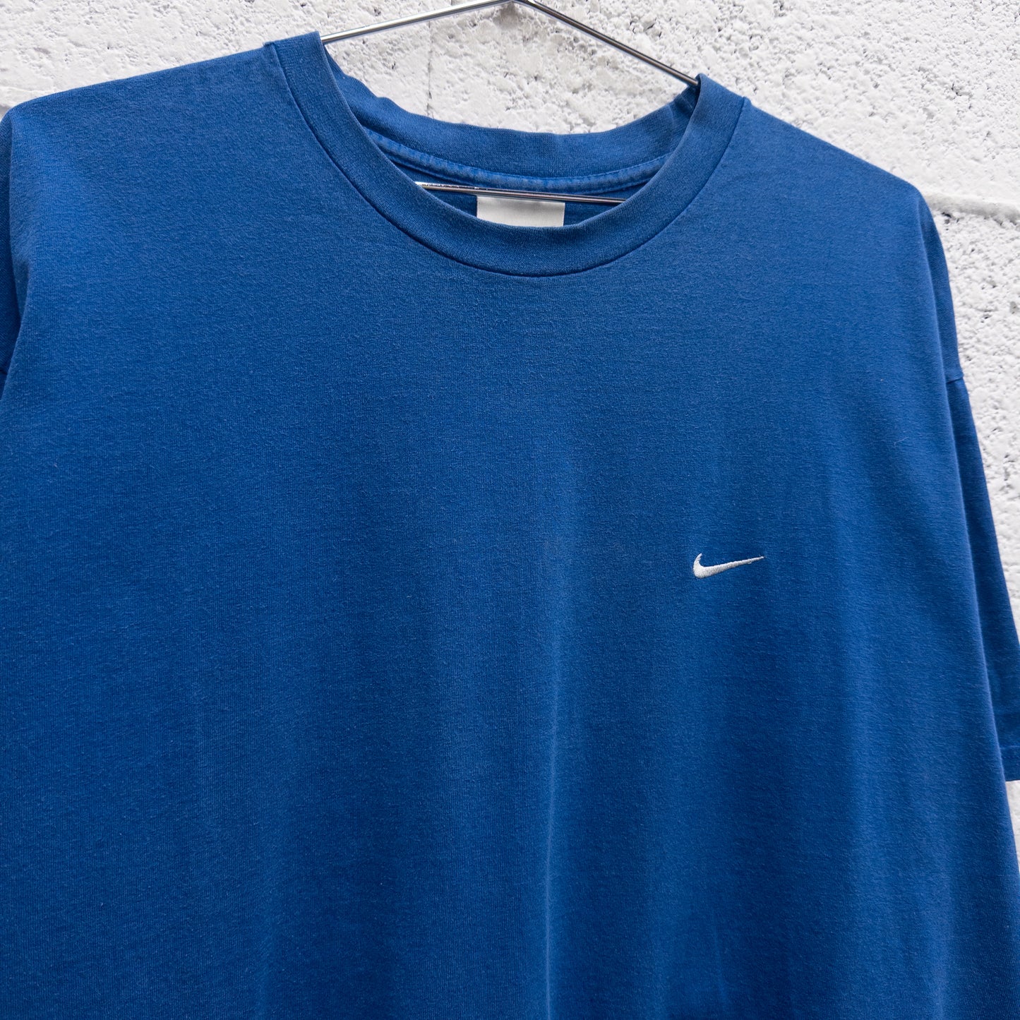 Vintage 2000s Nike Blue Embroidered Logo Tee - XL